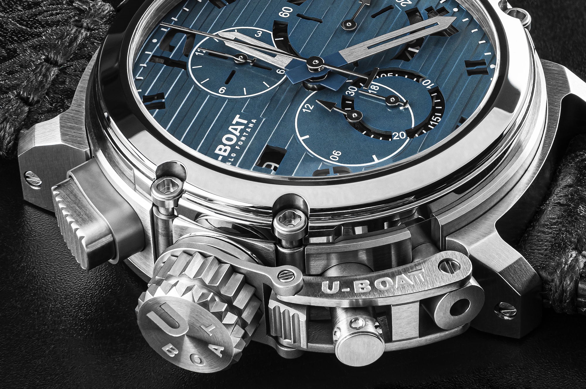 U-Boat Chimera 46 Chrono SS Blu 9589 Replica 2