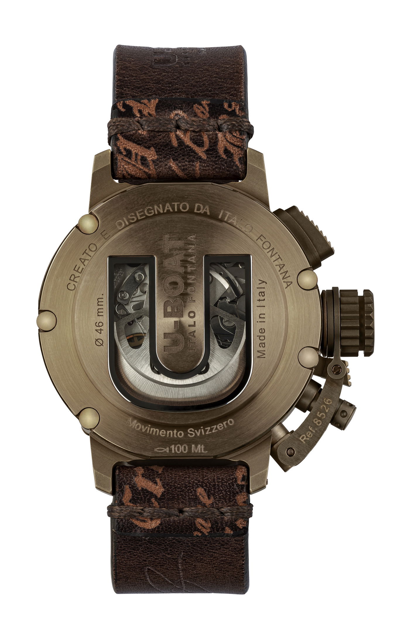 IMG_9085 U-Boat Chimera 46 Sapphire Green Chrono Bronzo 8526 Replica 2