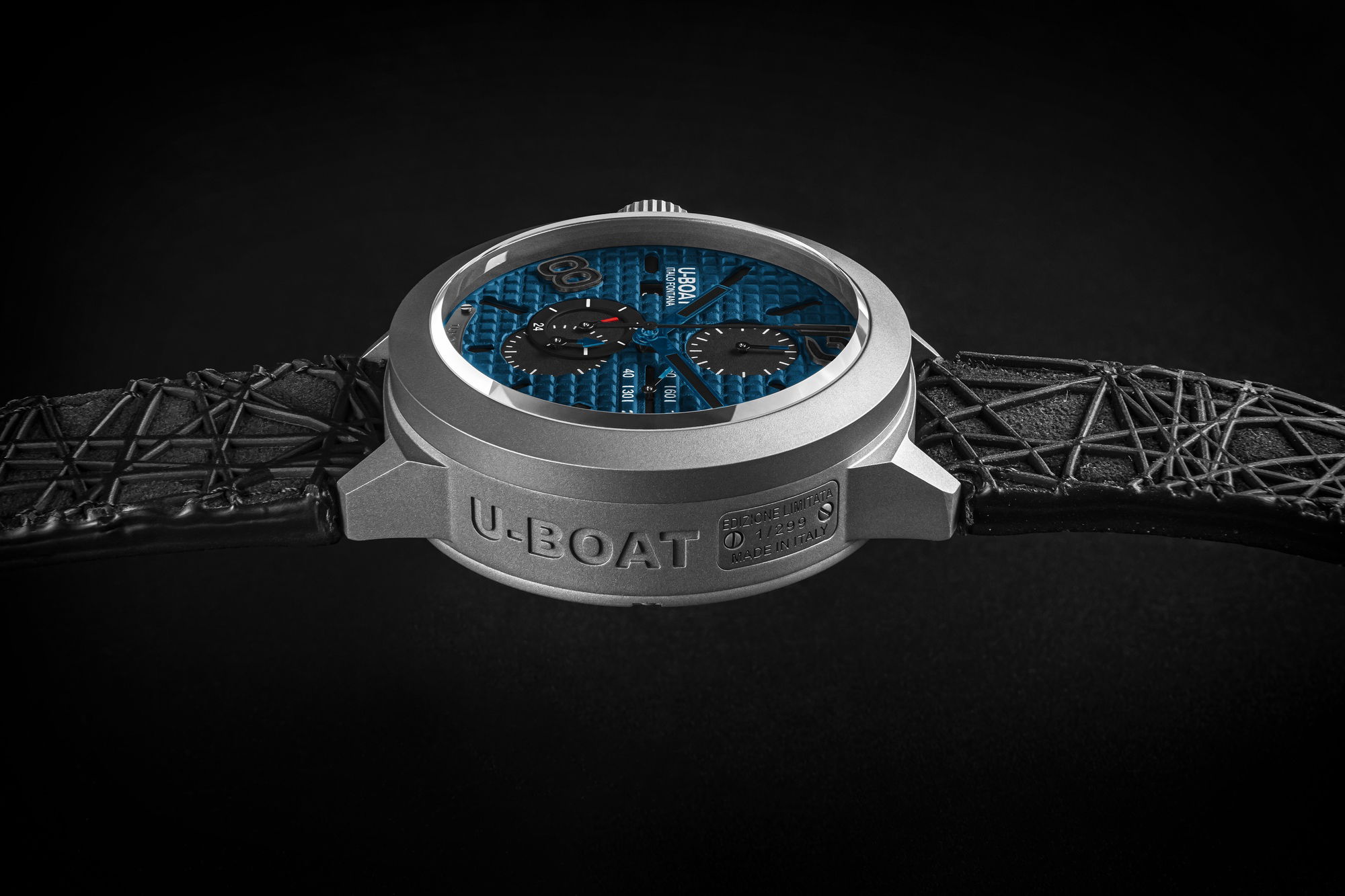 IMG_9085 U-Boat Classico 45 Titanium Tungsten Blue 3003 Replica 2