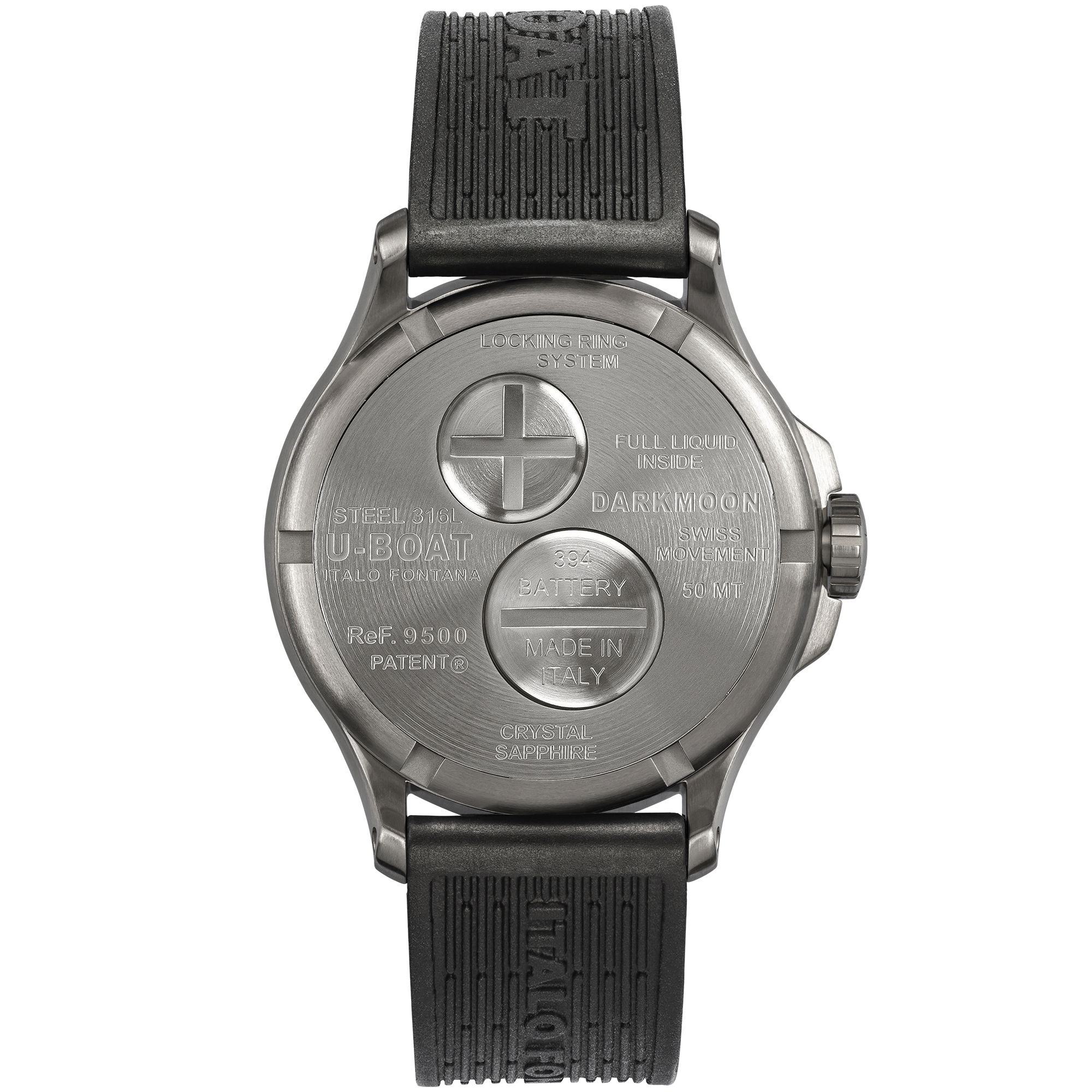 U-Boat Darkmoon 40 Red SS Soleil 9500 Replica 2