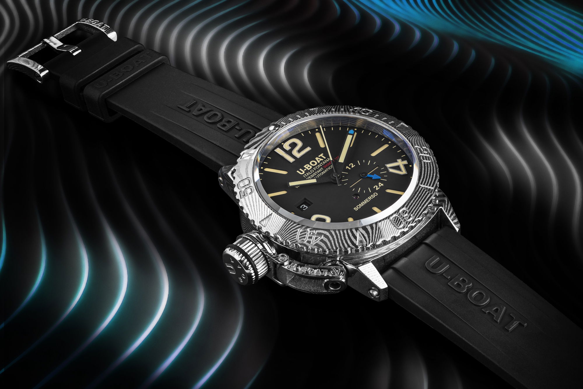 U-Boat Sommerso 46 Damascus Left Edition 9999 Replica 2