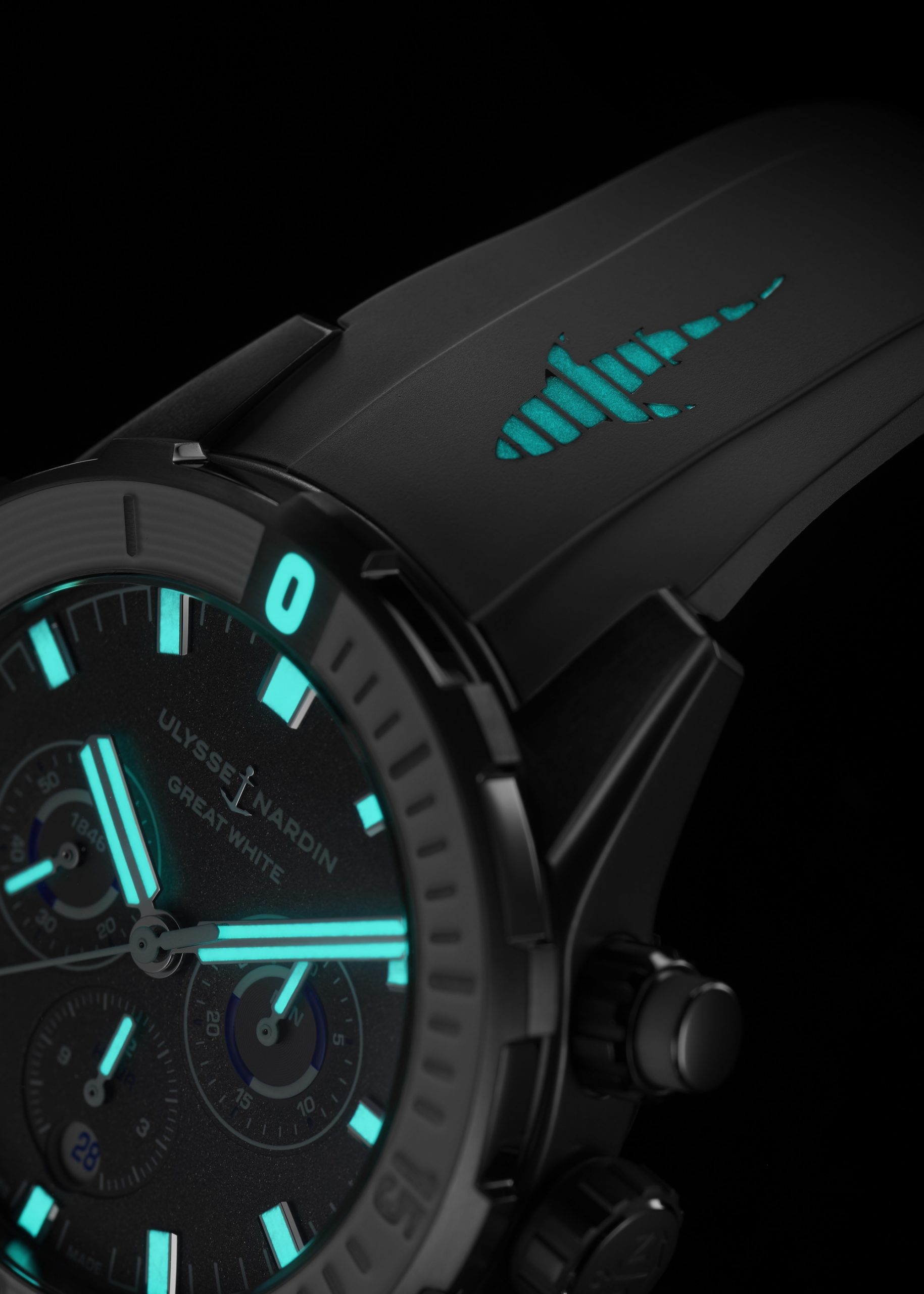 IMG_9085 Ulysse Nardin Diver Chronograph “Great White” 1503-170LE-1A-GW/3B Replica 2