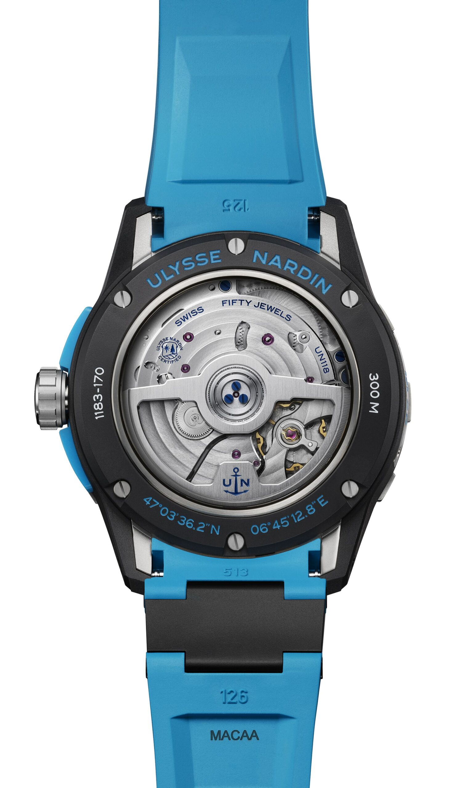 IMG_9085 Ulysse Nardin Diver Net Azure 1183-170-2B/3A Replica 2