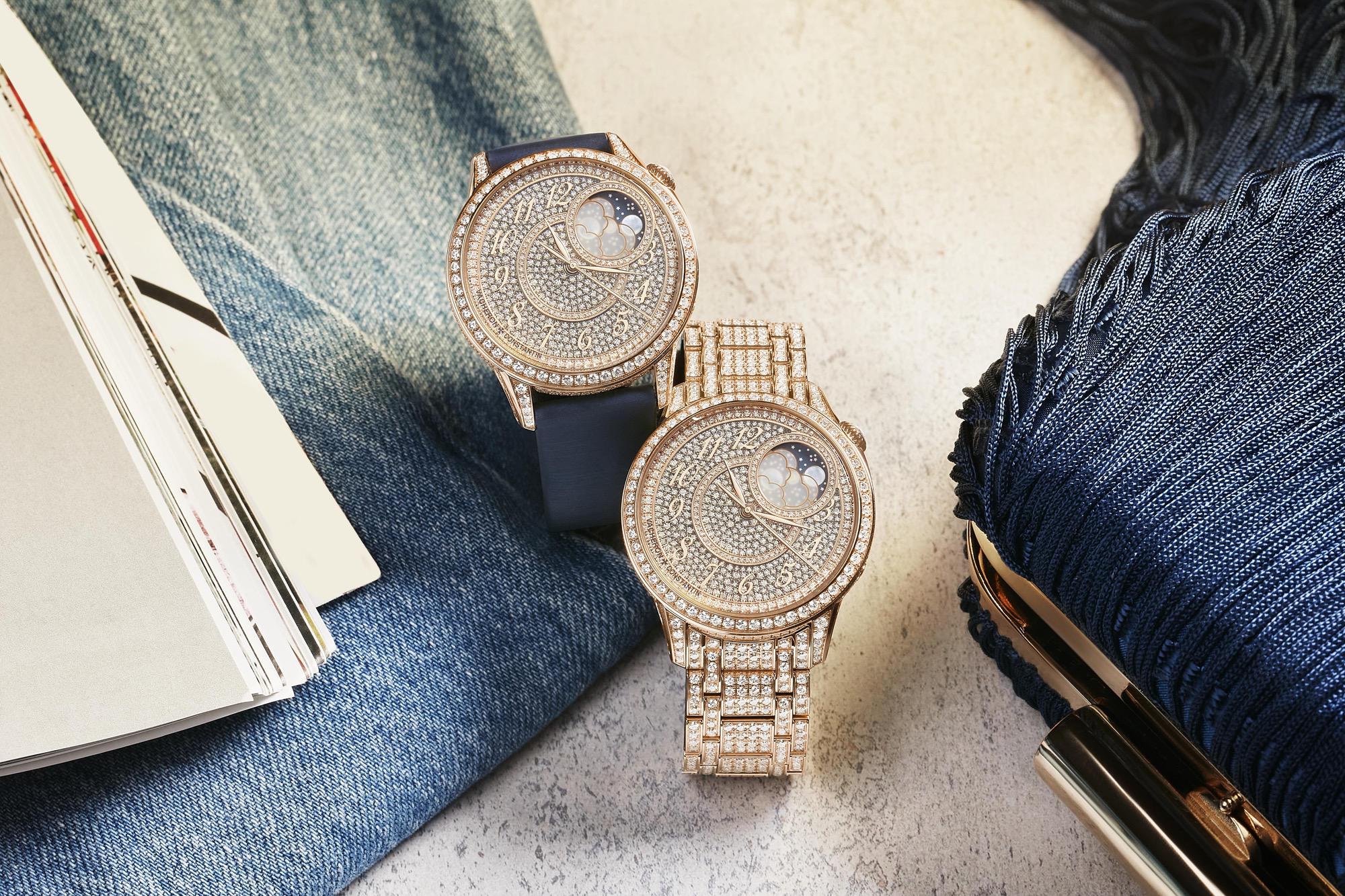 Vacheron Constantin egerie Moon Phase Diamond-Paved 8006F/000R-B976 Replica 2