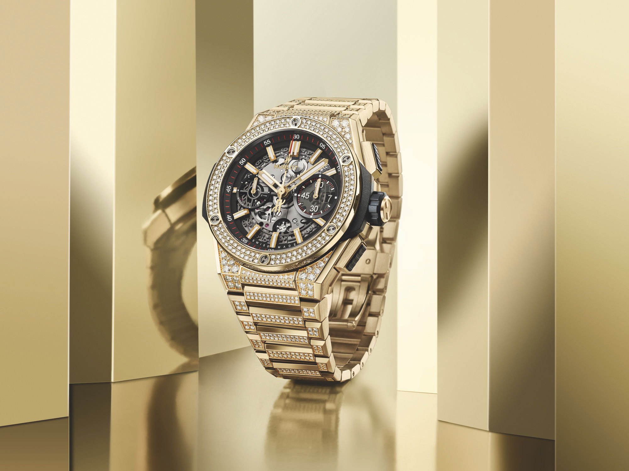 IMG_9081 Hublot Big Bang Integral Yellow Gold 451.VX.1130.VX Replica 8