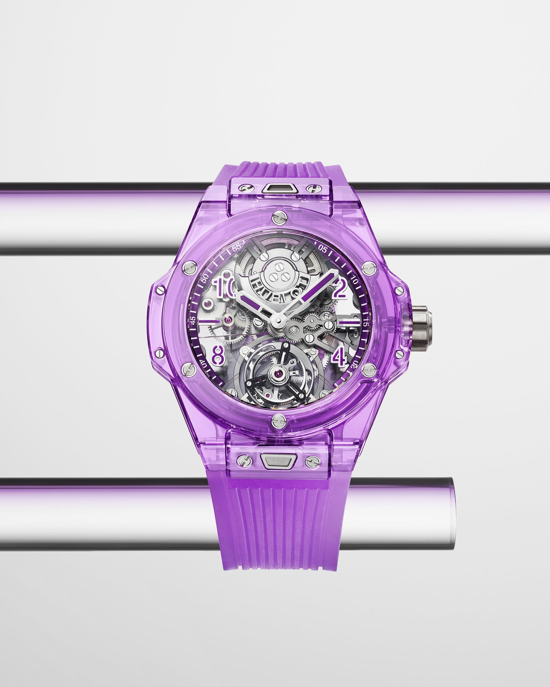 Hublot Big Bang Tourbillon Automatic Purple Sapphire 429.JM.0120.RT Replica 8