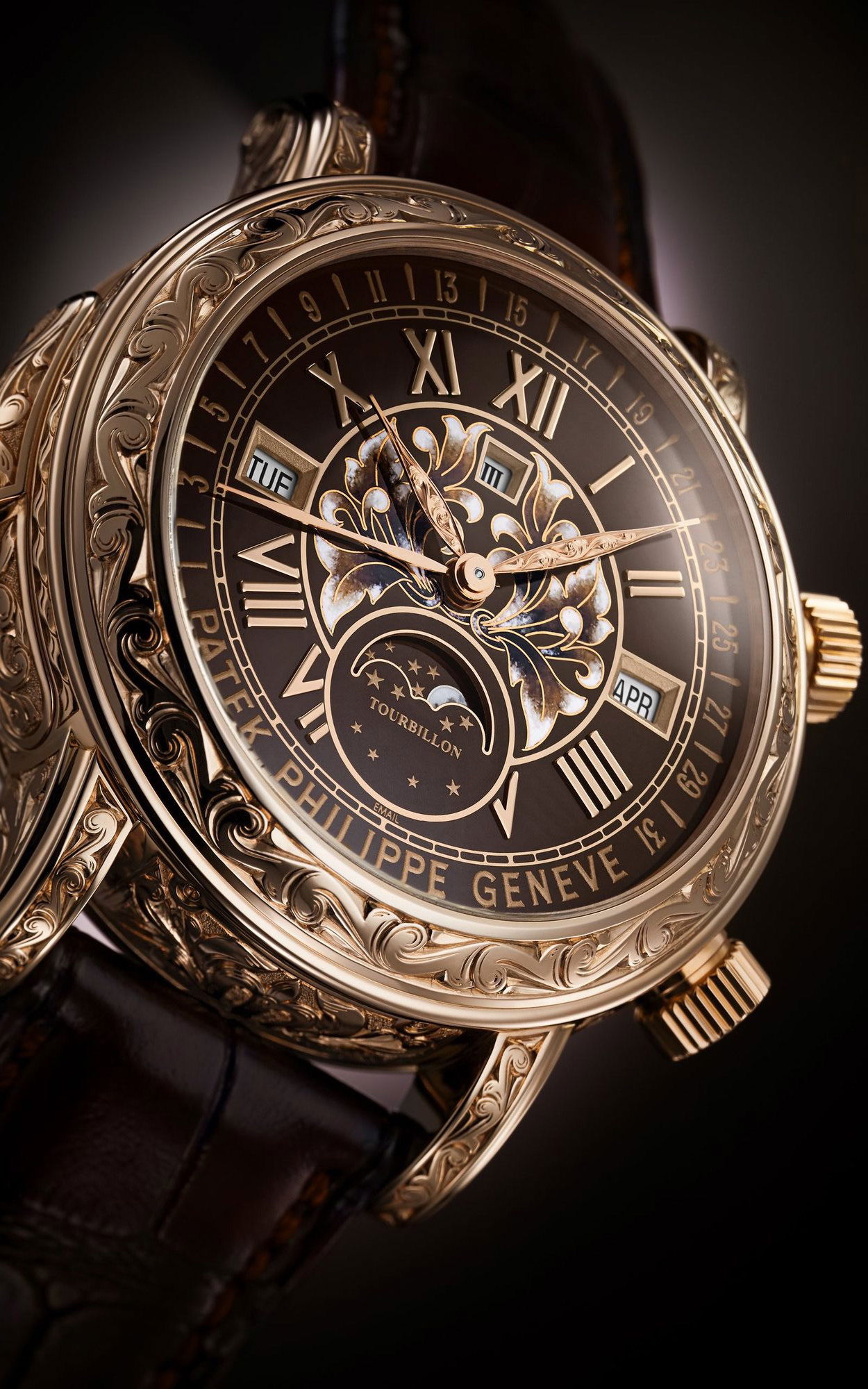 Patek Philippe Grand Complications Sky Moon Tourbillon 6002R-001 Replica 8