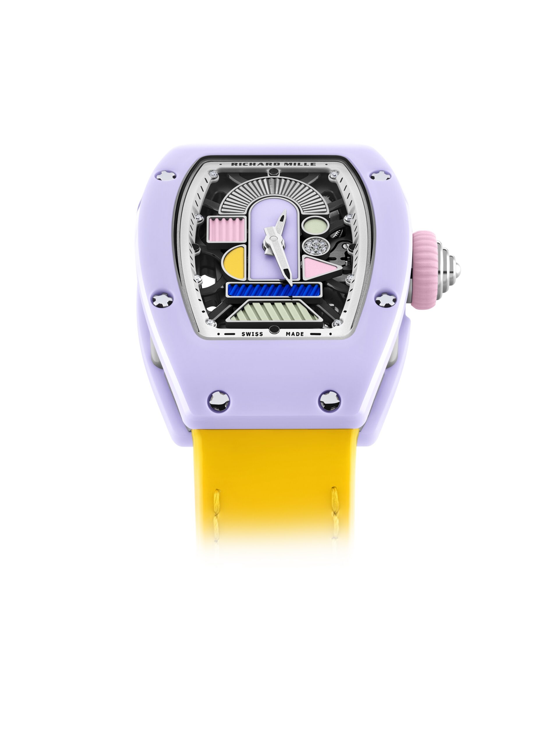 Richard Mille RM 07-01 Automatic Winding Coloured Ceramics Lavender rm-07-01 Replica 8
