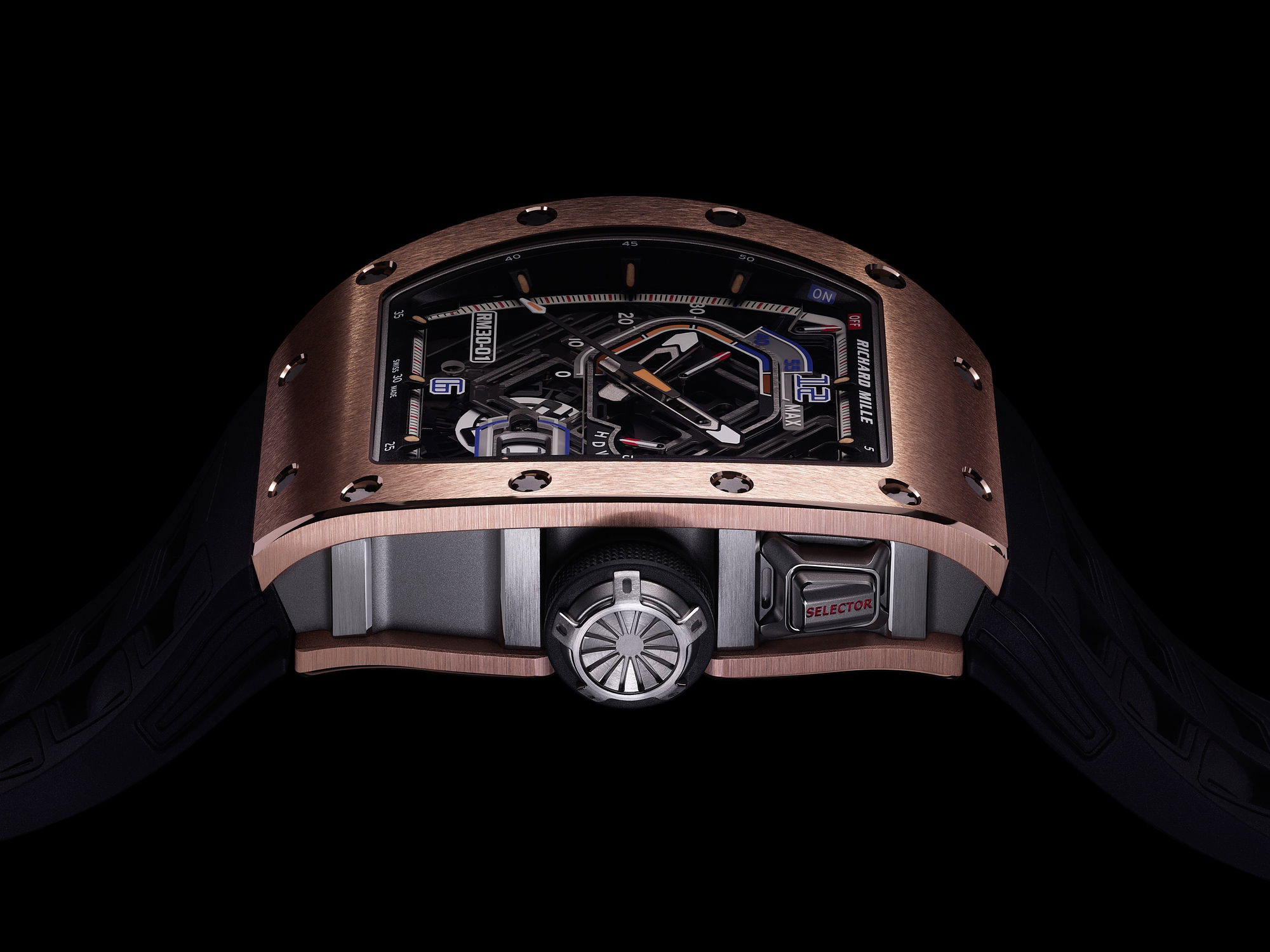 IMG_9081 Richard Mille RM 30-01 Automatic Winding with Declutchable Rotor Red Gold rm-30-01 Replica 8