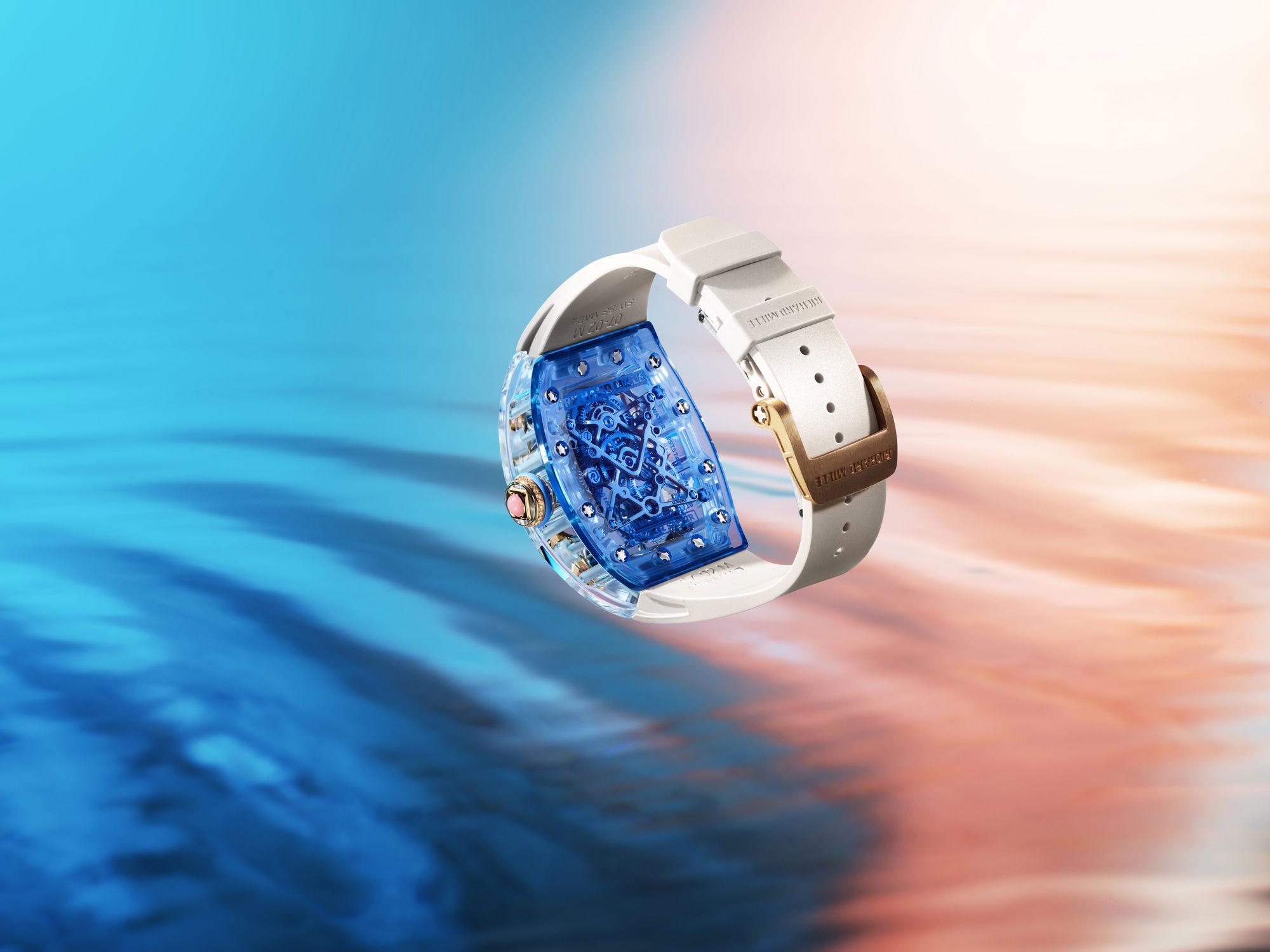 IMG_9081 Richard Mille RM 75-01 Flying Tourbillon Sapphire Blue rm-75-01 Replica 8