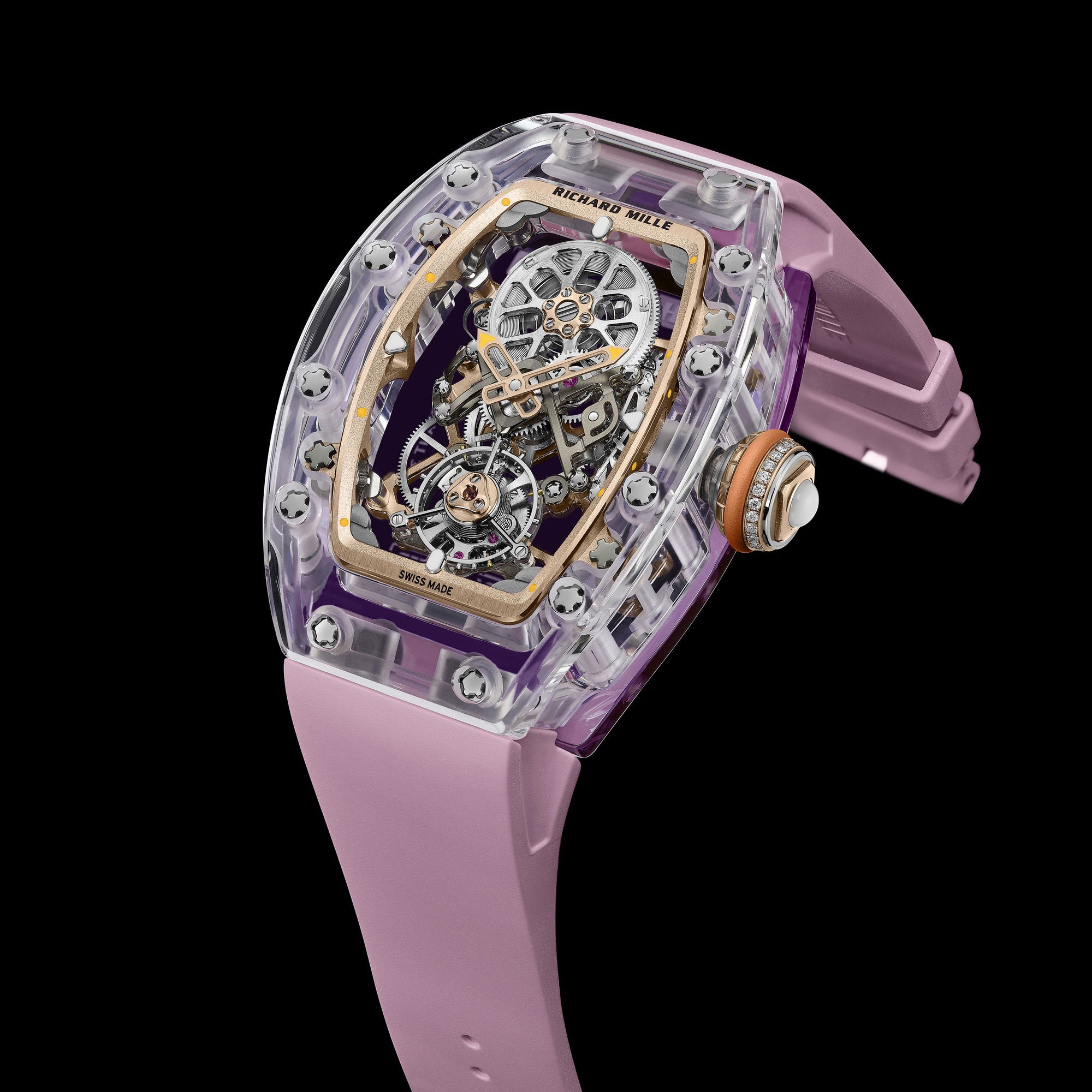 IMG_9081 Richard Mille RM 75-01 Flying Tourbillon Sapphire Pink rm-75-01 Replica 8