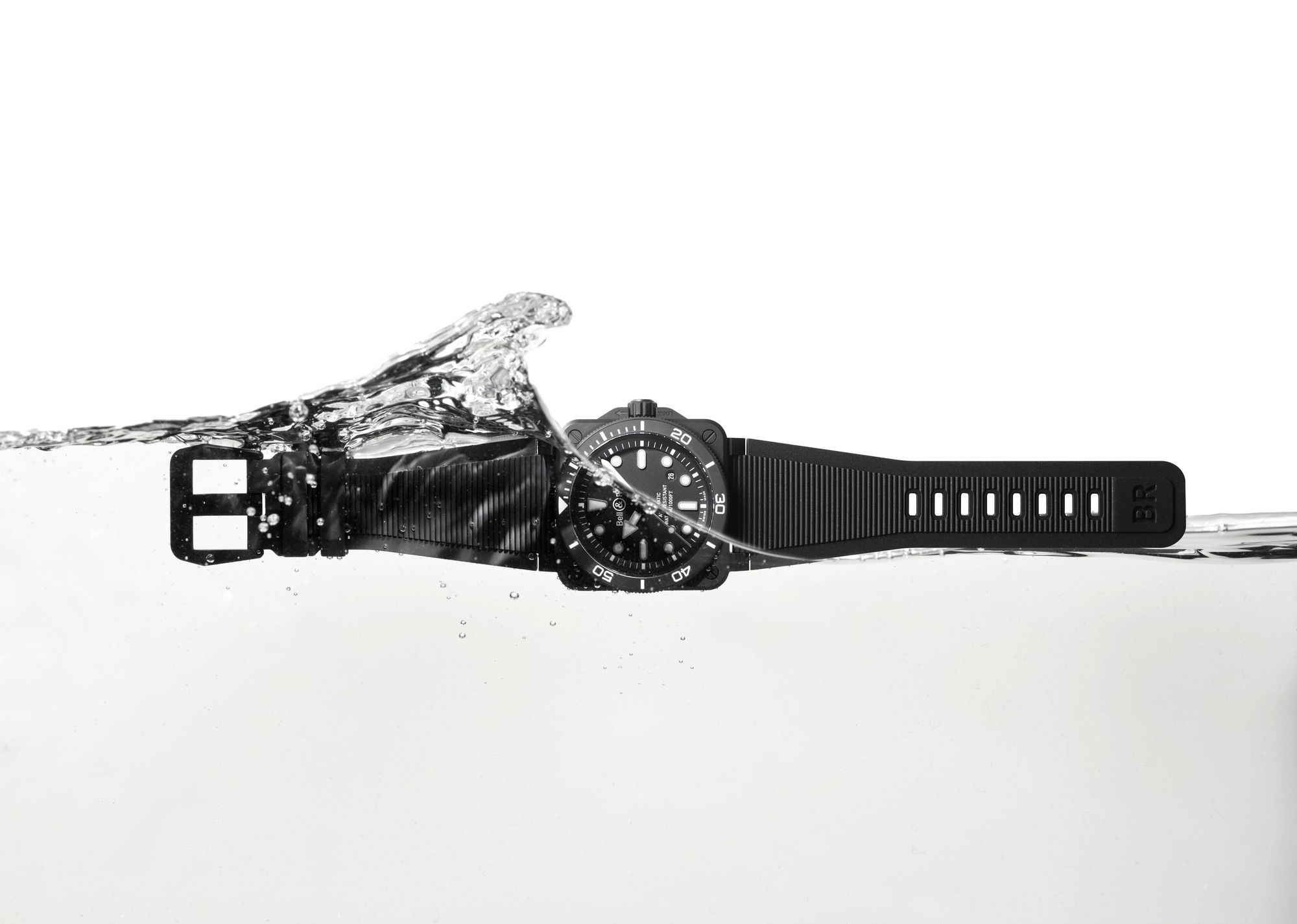 IMG_9081 Bell & Ross BR 03 Diver Black Matte Ceramic BR03A-D-BL-CE/SRB Replica 8