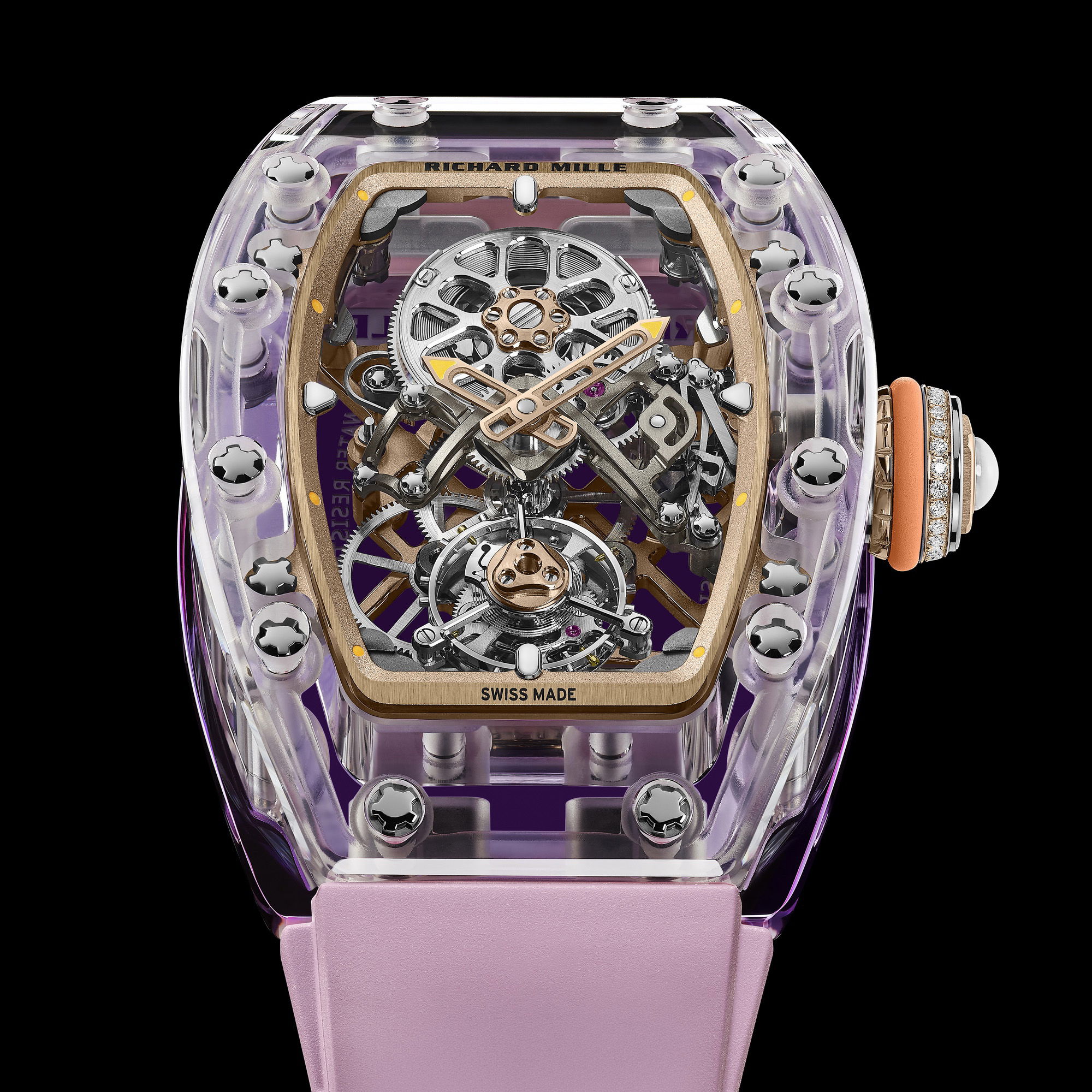 IMG_9081 Richard Mille RM 75-01 Flying Tourbillon Sapphire Pink rm-75-01 Replica 8