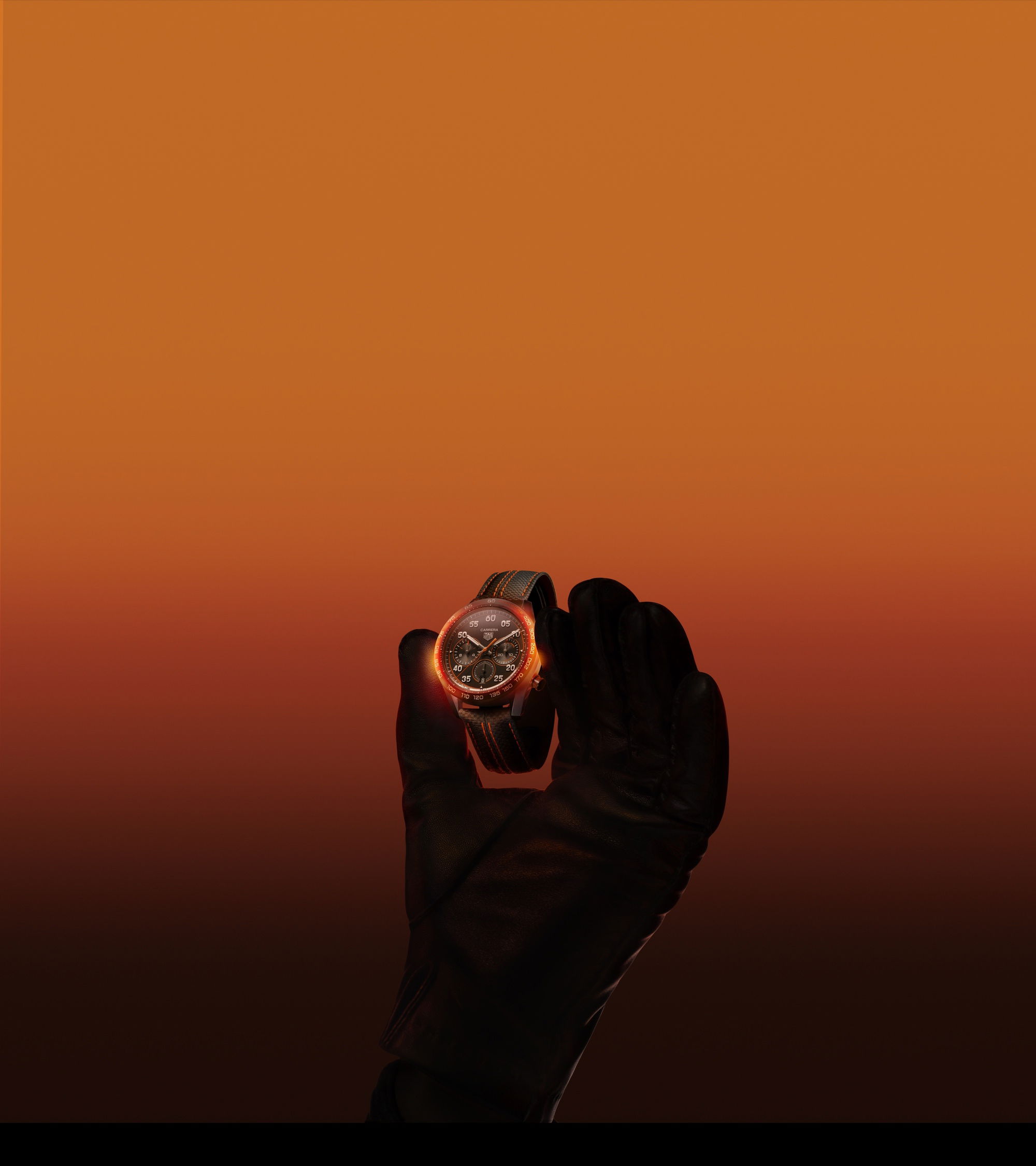 IMG_9081 TAG Heuer Carrera Chronograph X Porsche Orange Racing CBN2A1M.FC6526 Replica 8