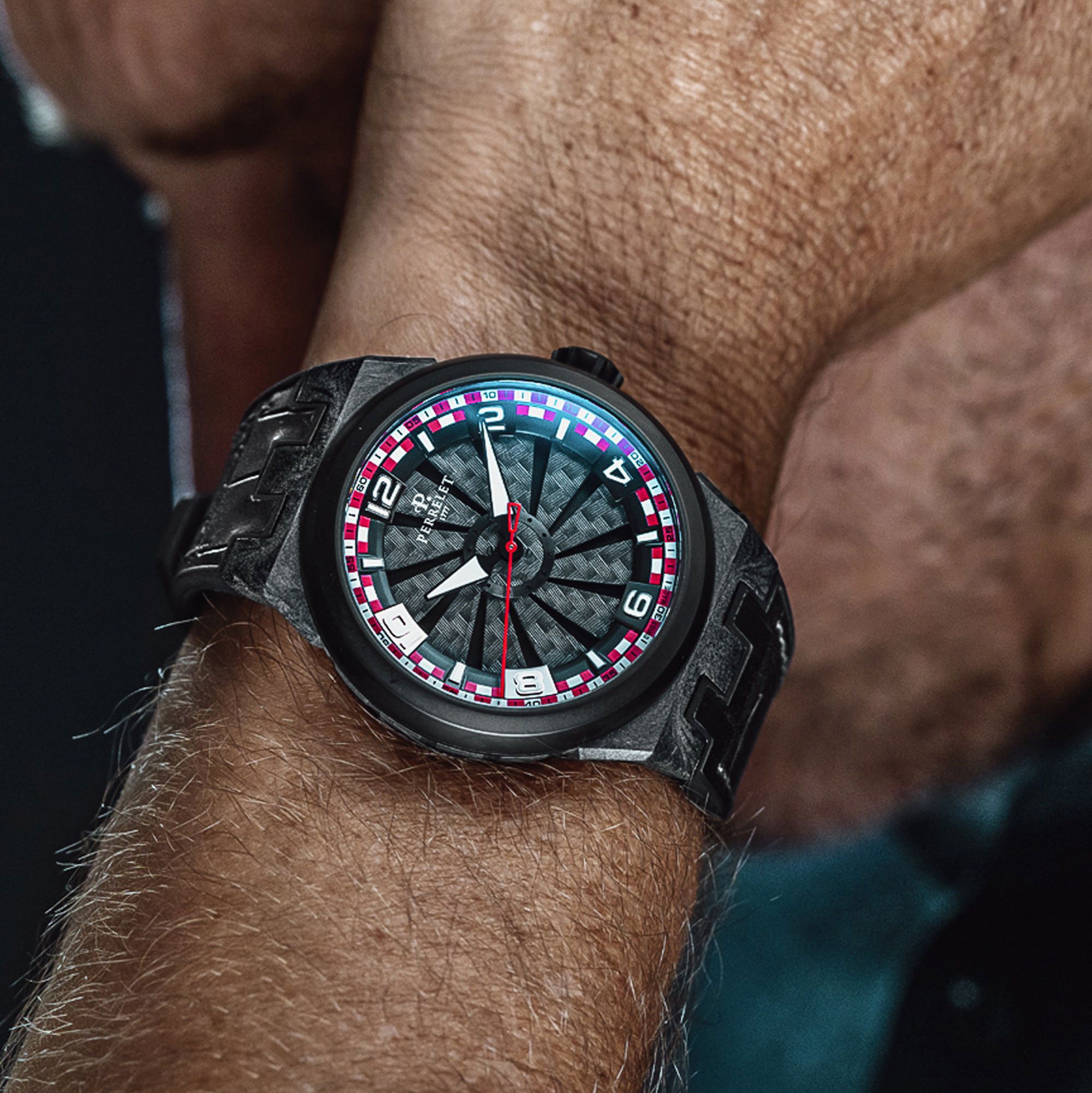 IMG_9081 Perrelet Turbine Carbon Racing A4065/3 Replica 8