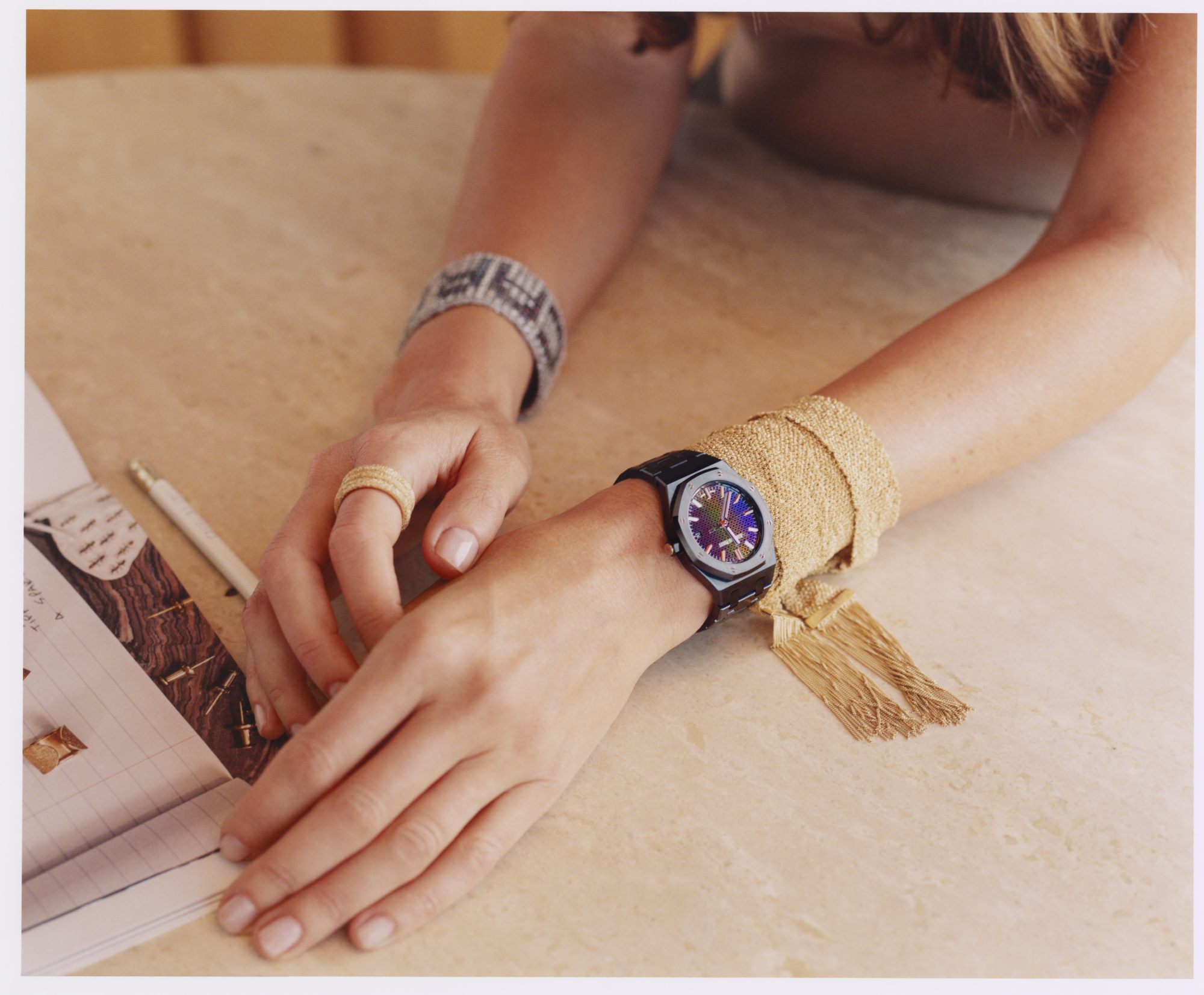 Audemars Piguet Royal Oak Selfwinding Carolina Bucci Limited Edition 77350CE.OO.1266CE.02.A Replica 8