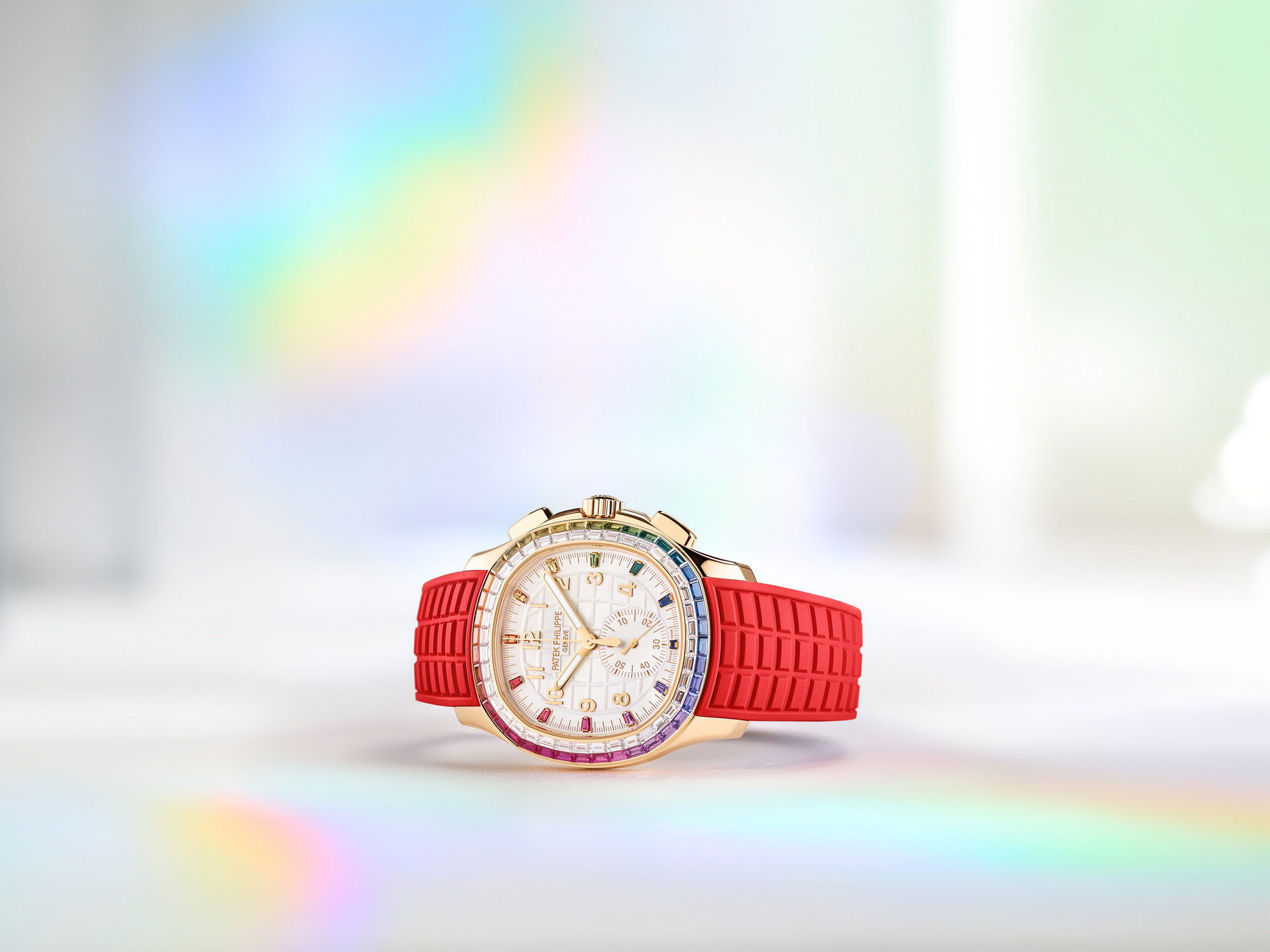 IMG_9081 Patek Philippe Aquanaut Luce “Rainbow” Chronograph 7968/300R-001 Replica 8