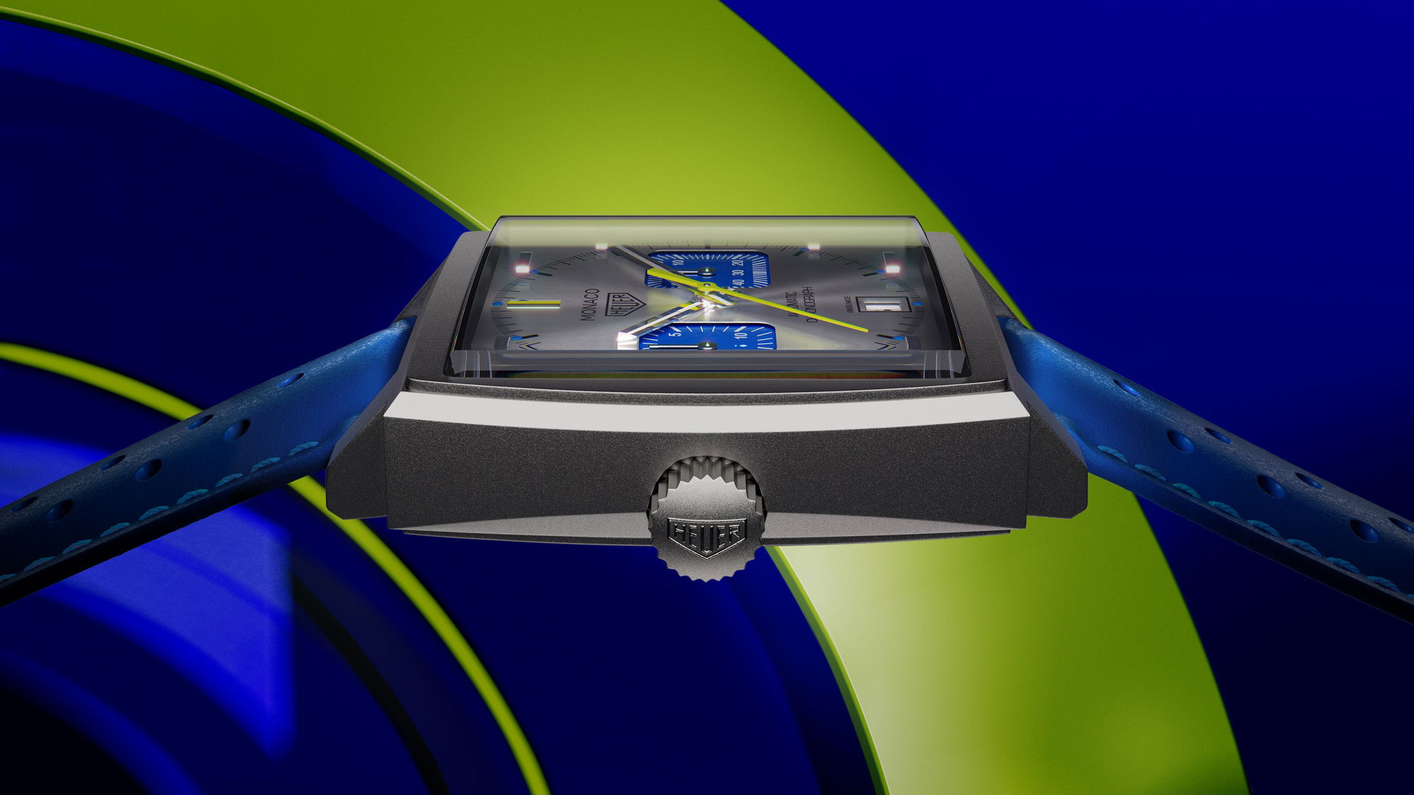 IMG_9081 TAG Heuer Monaco Chronograph Racing Blue CAW218C.FC6548 Replica 8