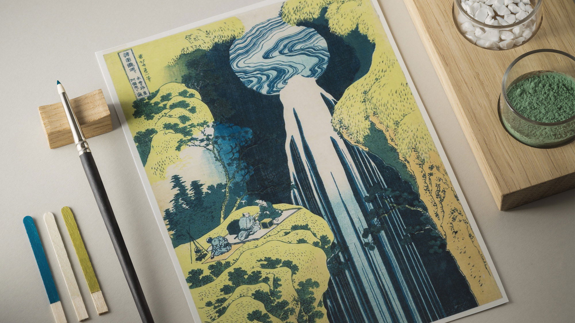 IMG_9081 Jaeger-LeCoultre Reverso Tribute Enamel Hokusai ‘Amida Falls’ Q39334T3 Replica 8