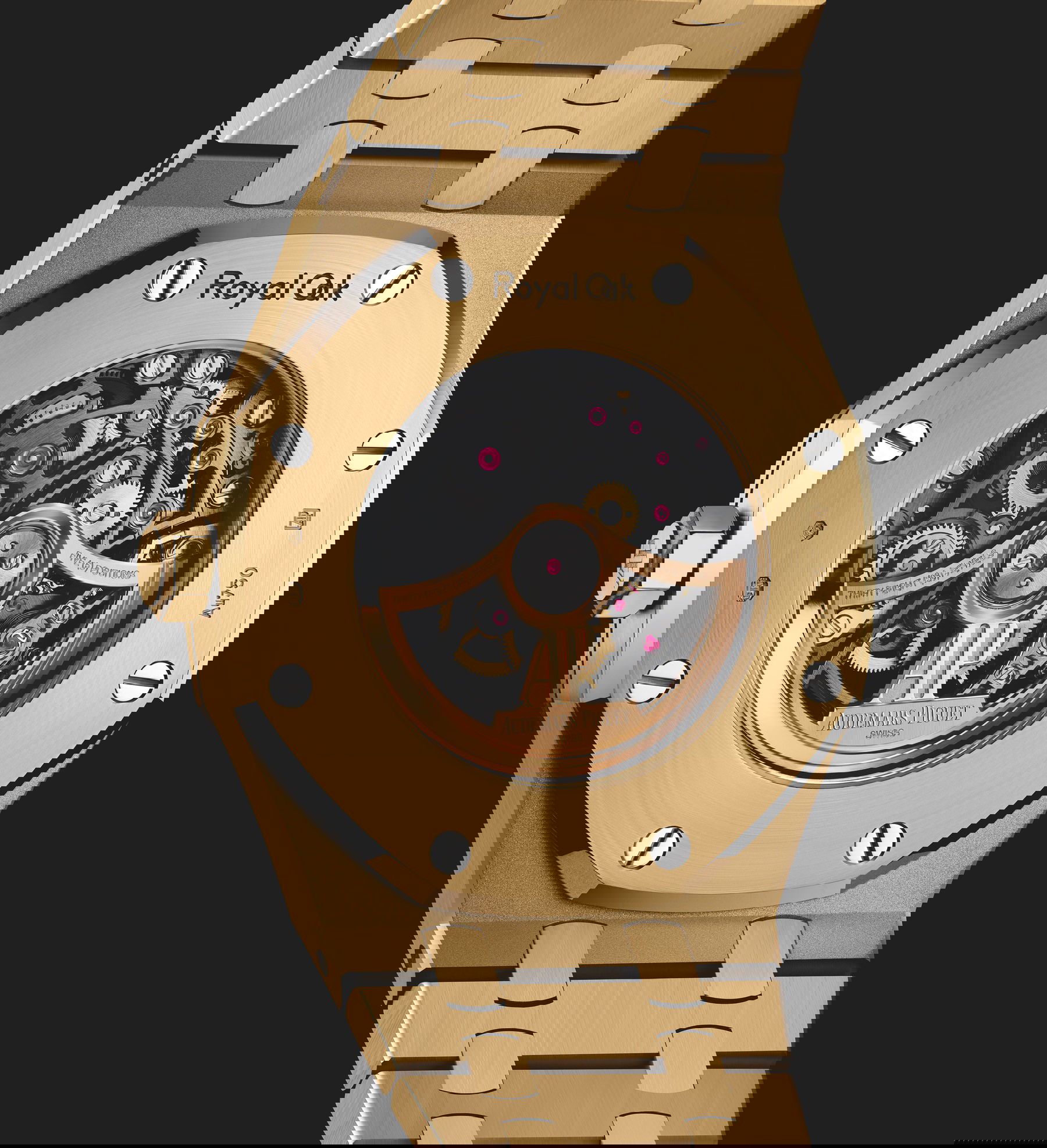 IMG_9086 Audemars Piguet Royal Oak Frosted Gold Double Balance Wheel Openworked 15412BA.YG.1224BA.01-B 3