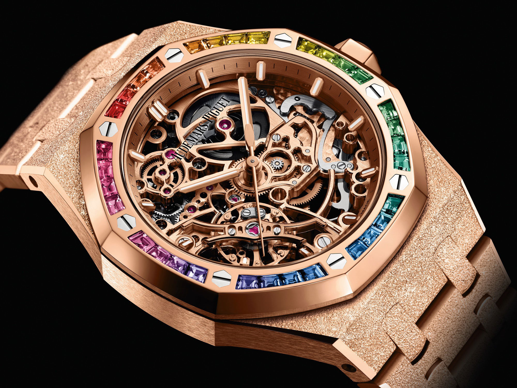 Audemars Piguet Royal Oak Frosted Gold Double Balance Wheel Openworked 15468OR.YG.1259OR.01-B 3