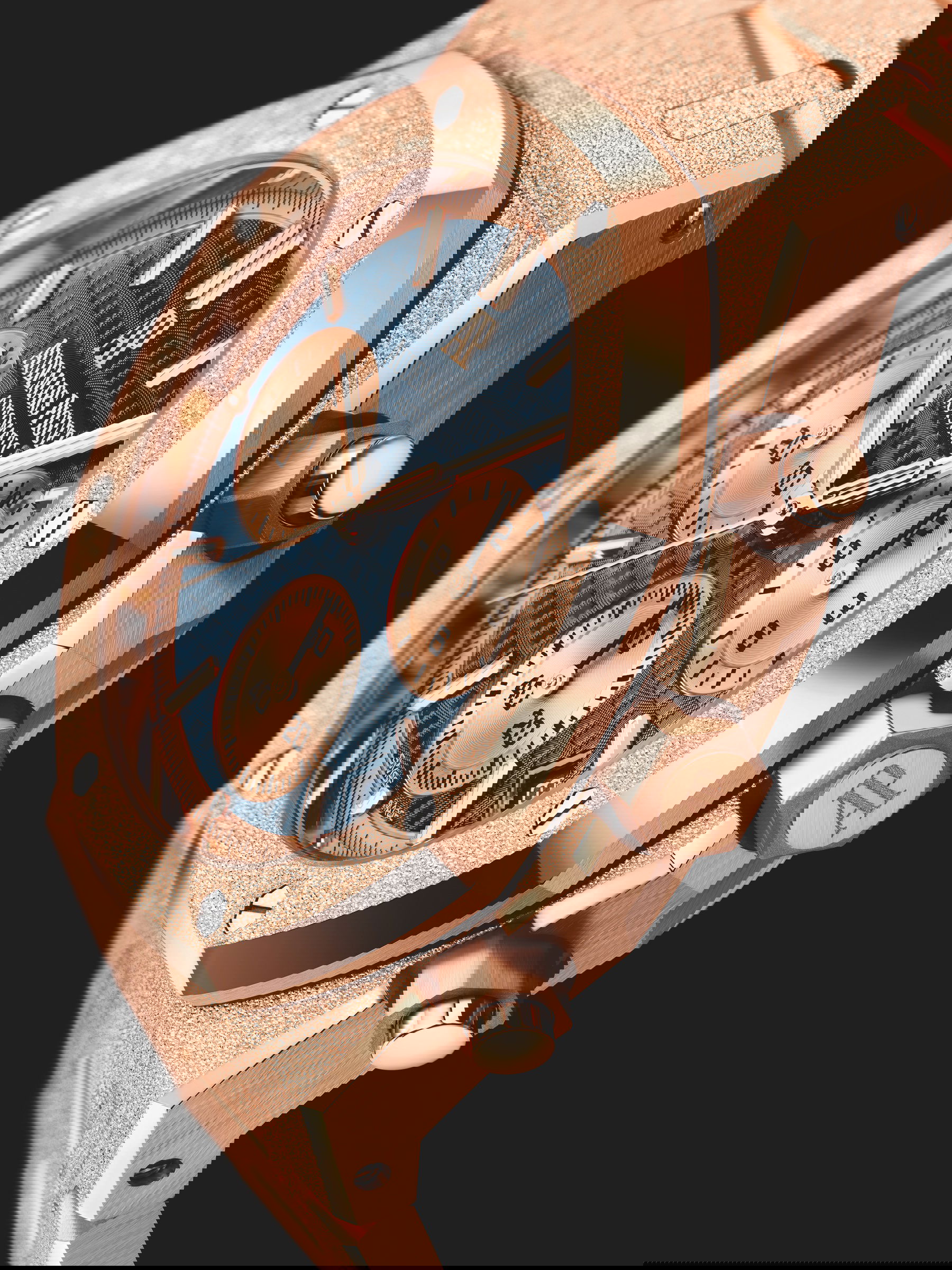 IMG_9086 Audemars Piguet Royal Oak Frosted Gold Selfwinding Chronograph 26239OR.GG.1224OR.01 3