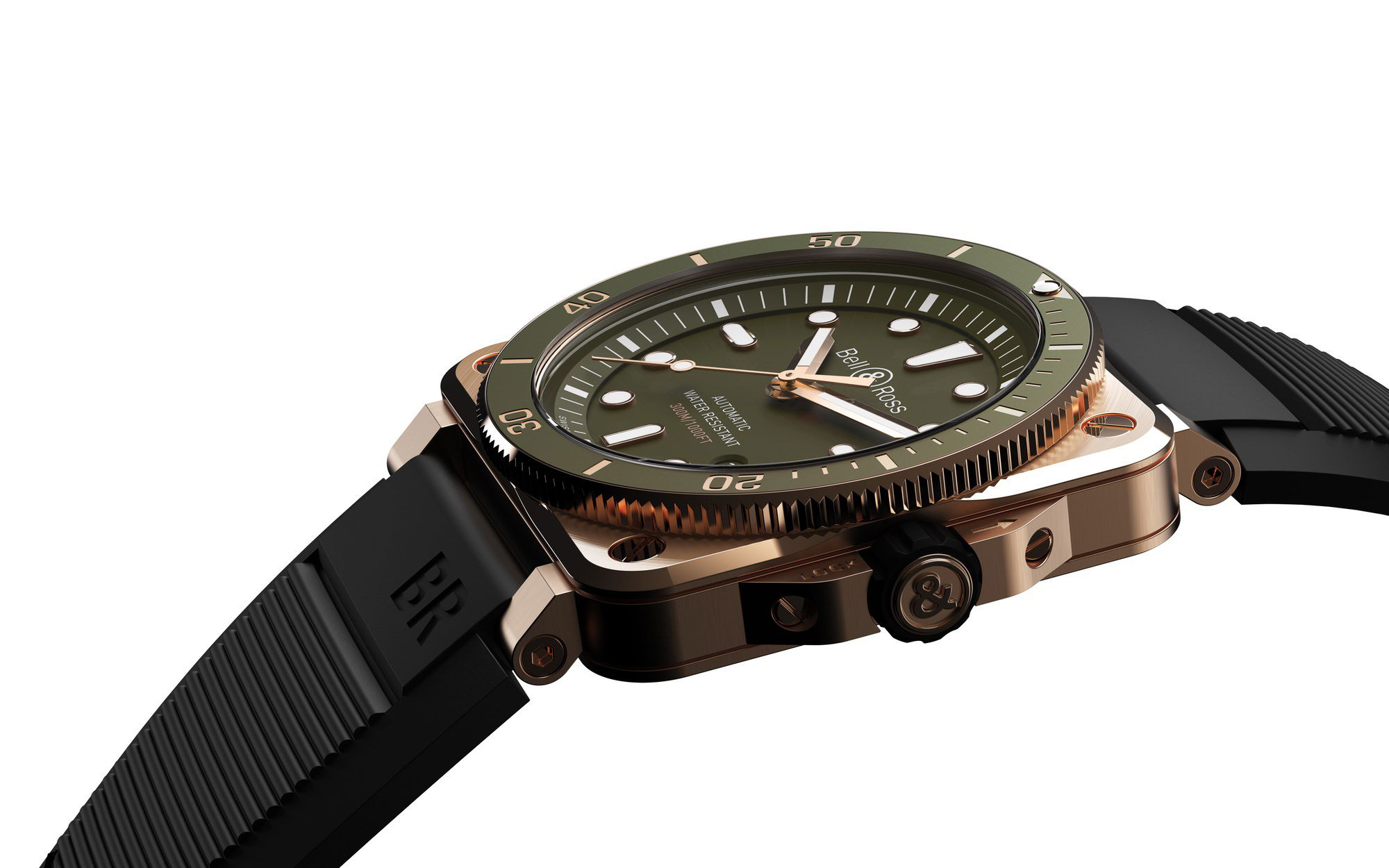 Bell & Ross BR 03-93 DIVER GREEN BRONZE BR0392-D-G-BR/SCA 3