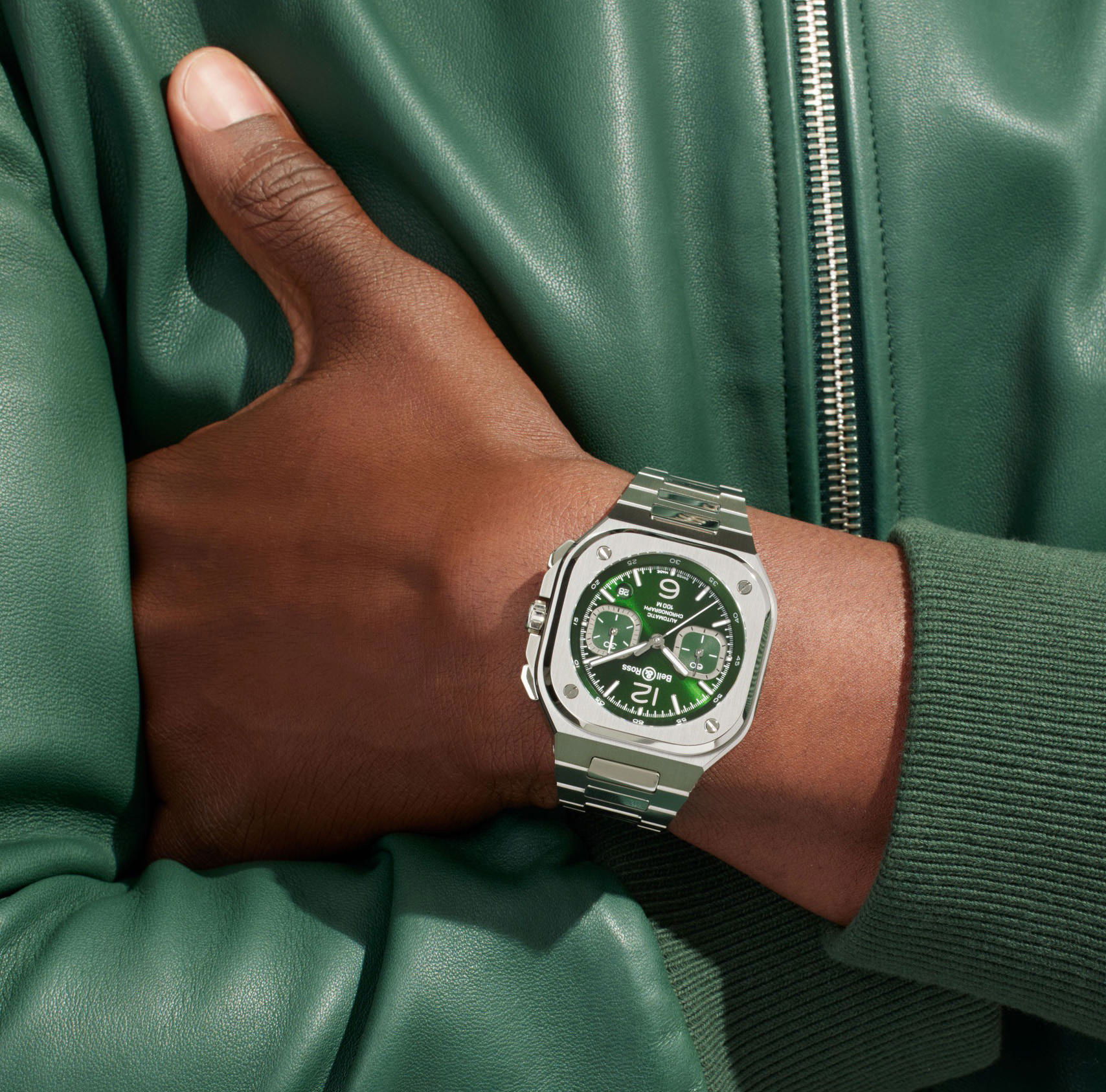 IMG_9086 Bell & Ross BR 05 Chrono Green Steel BR05C-GN-ST/SST 3