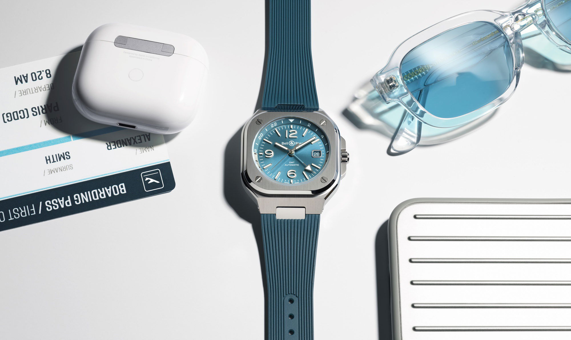 IMG_9086 Bell & Ross BR 05 GMT Sky Blue BR05G-PB-ST/SRB 3