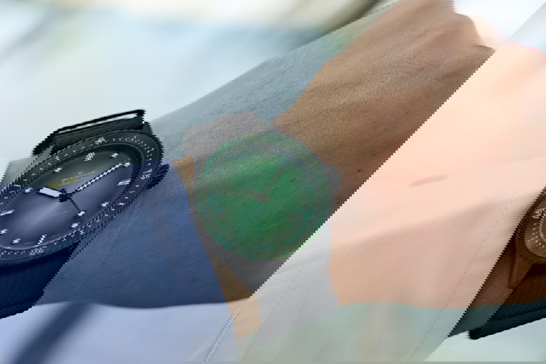 IMG_9086 Blancpain Fifty Fathoms Bathyscape Limited Edition Mokarran 5005 0153 NABA 3