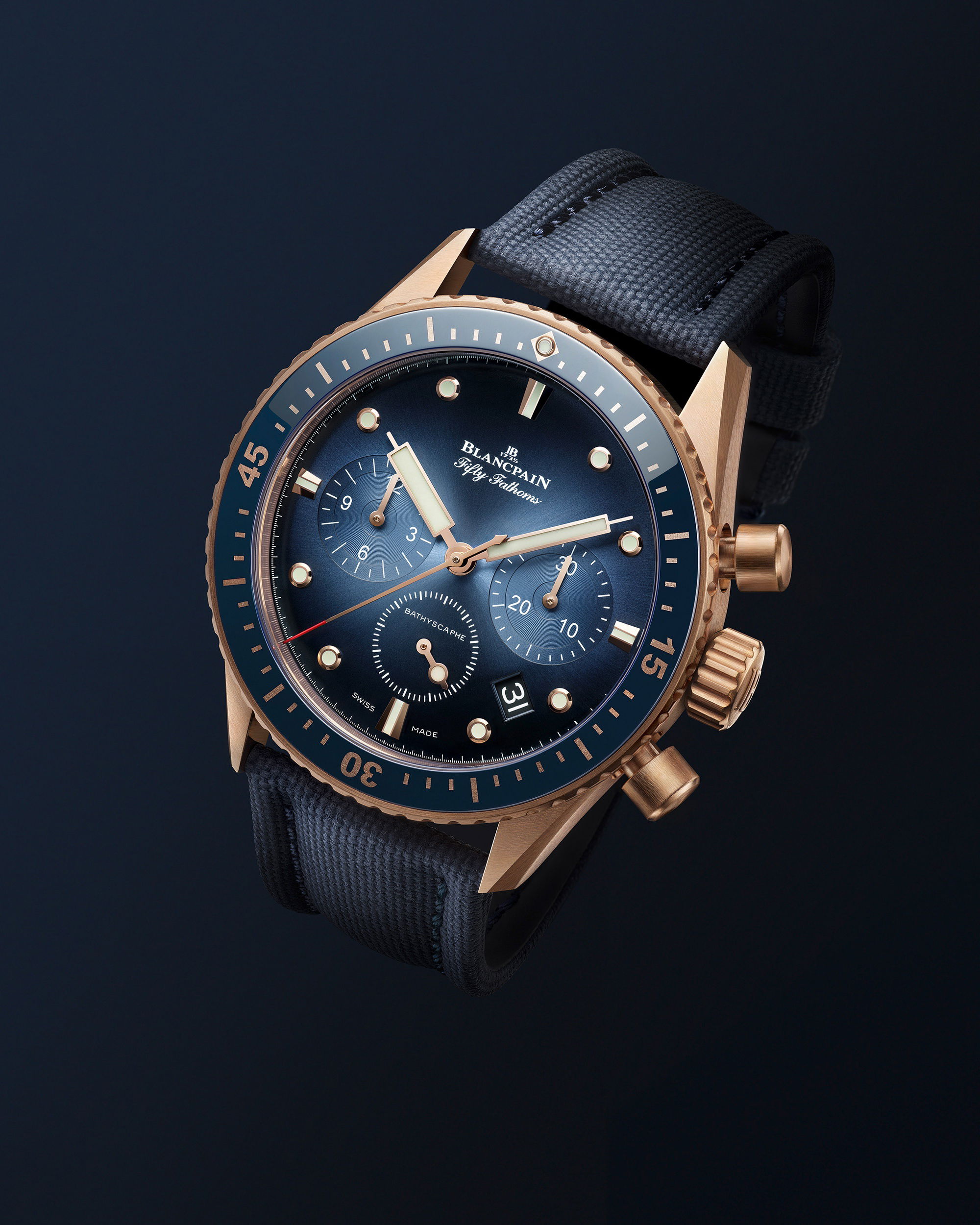 IMG_9086 Blancpain Fifty Fathoms Bathyscaphe Chronographe Flyback 5200-3640-O52 3