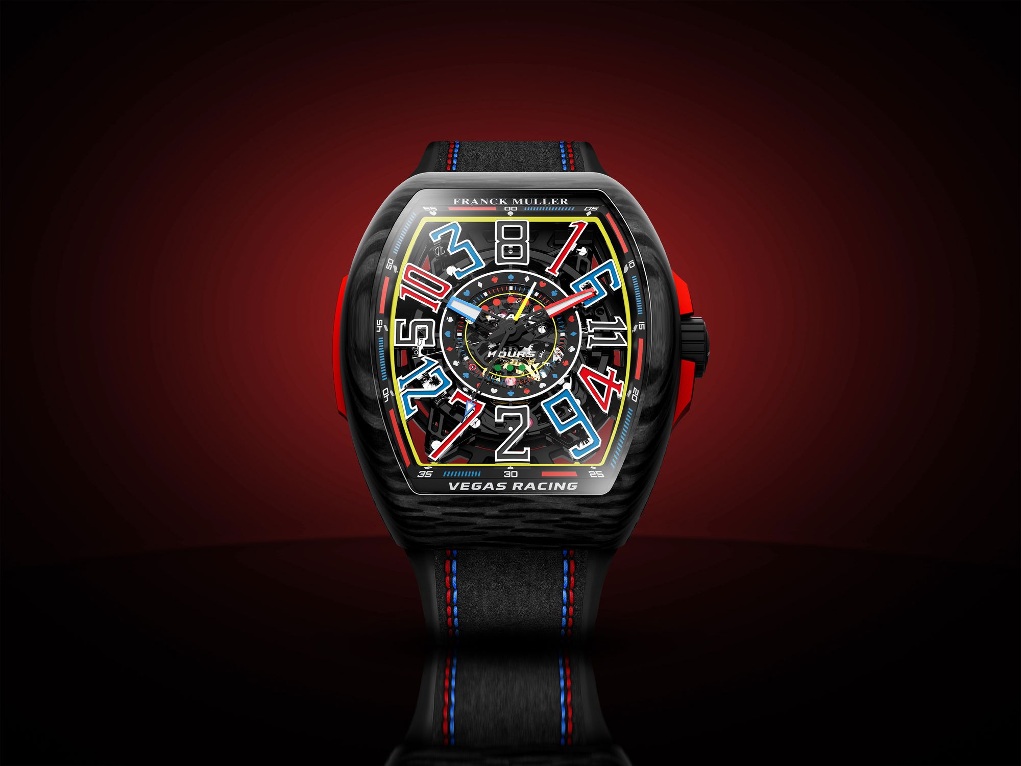 Franck Muller Vanguard Carbon Crazy Hours Racing Vegas Collection V 45 CH SQT RCG VEGAS CARBONE (ER) 3