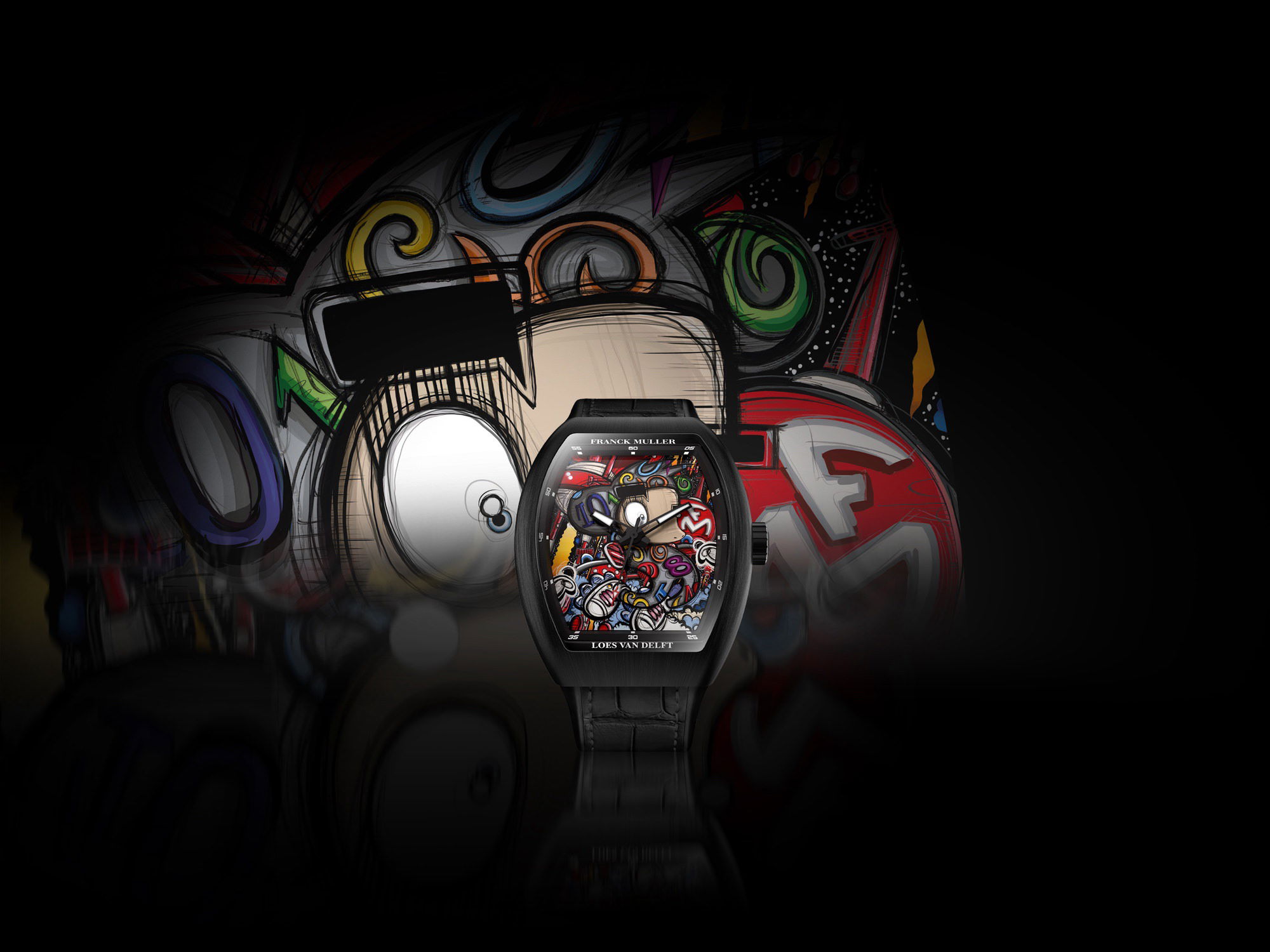 Franck Muller Vanguard? Color Dreams Loes Van Delft Limited Edition V 43 SC LOES VAN DELFT NR BR (NR) 3