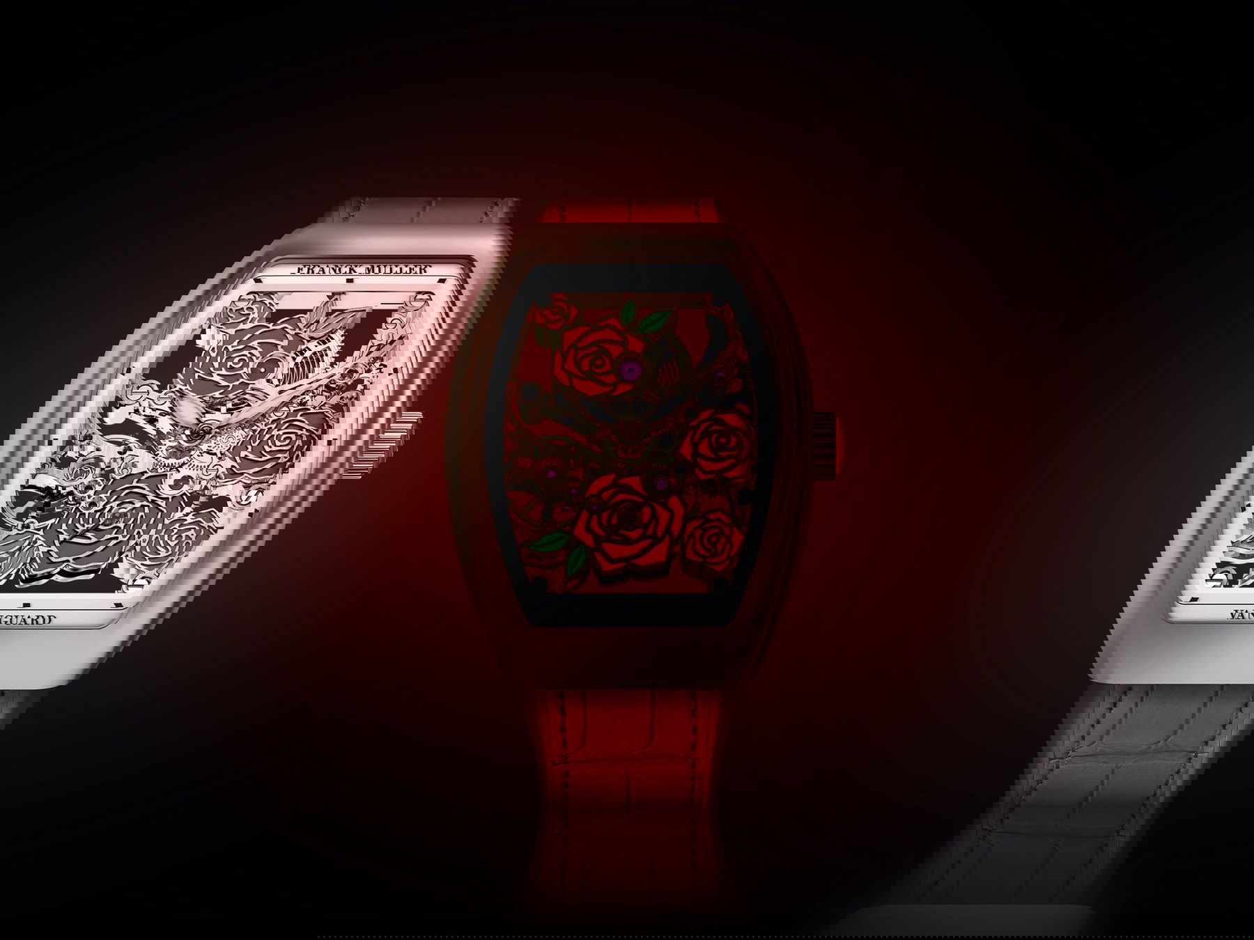 IMG_9086 Franck Muller Vanguard Rose Skeleton V 32 S6 SQT ROSE (RG) 5N 3