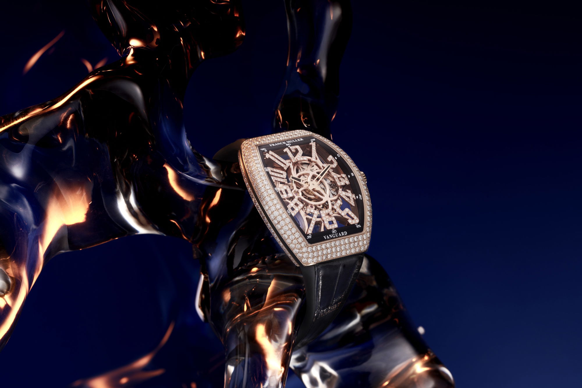 Franck Muller Vanguard? Slim Skeleton V 41 S AT SQT D NBR CD (NR) - 5N 3