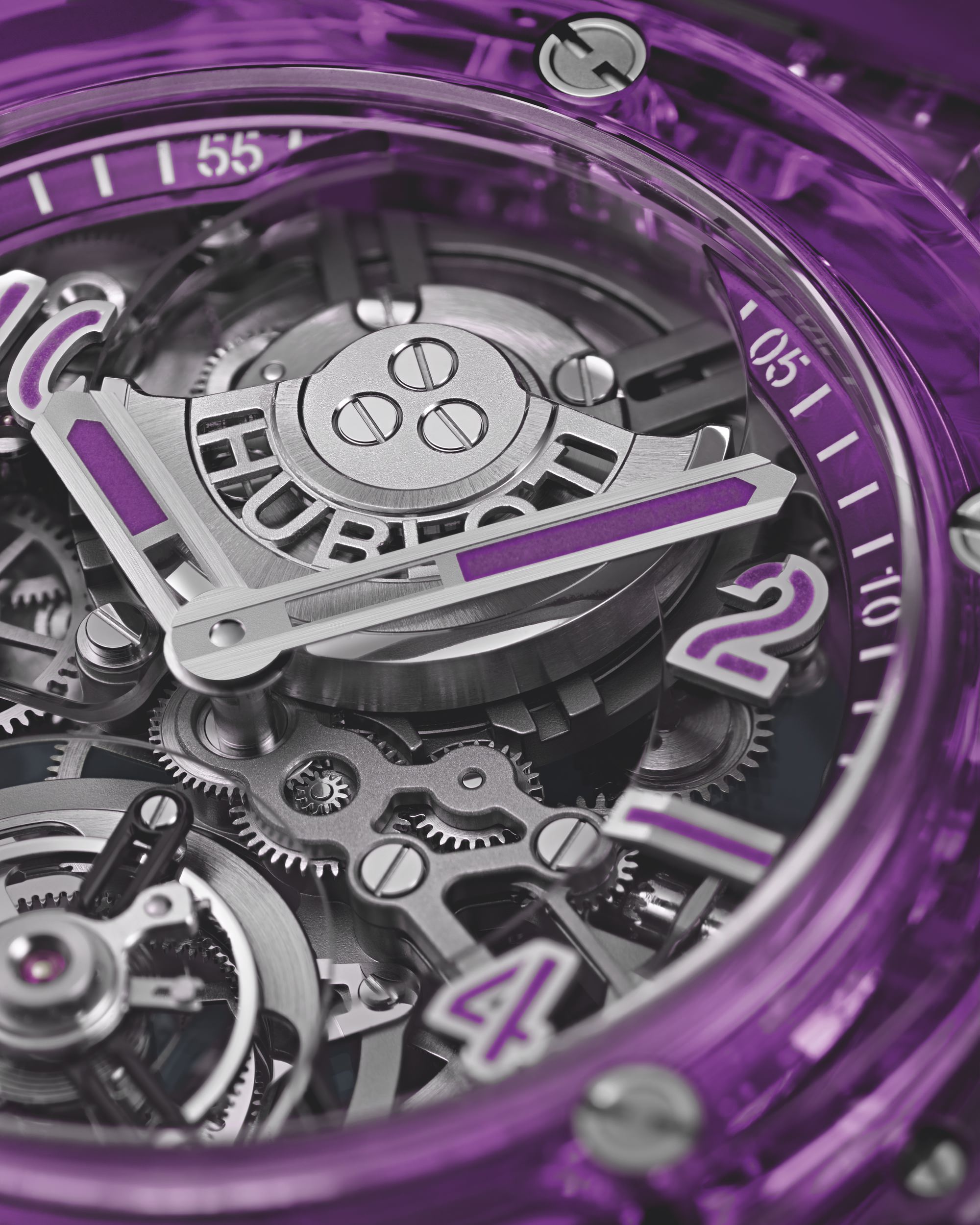 Hublot Big Bang Tourbillon Automatic Purple Sapphire 429.JM.0120.RT 3