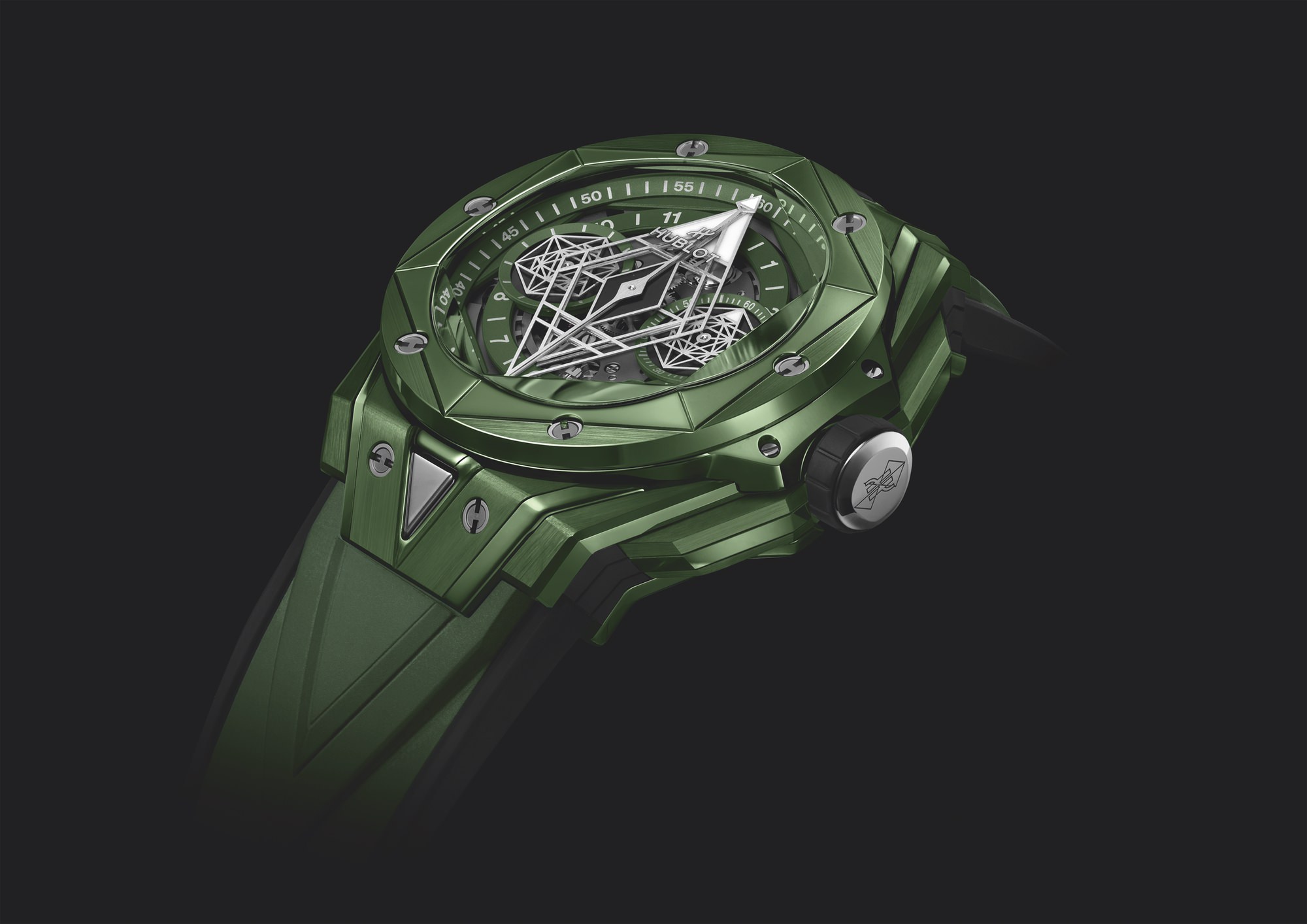 IMG_9086 Hublot Big Bang Unico Sang Bleu II Green Ceramic 418.GX.5207.RX.MXM22 3