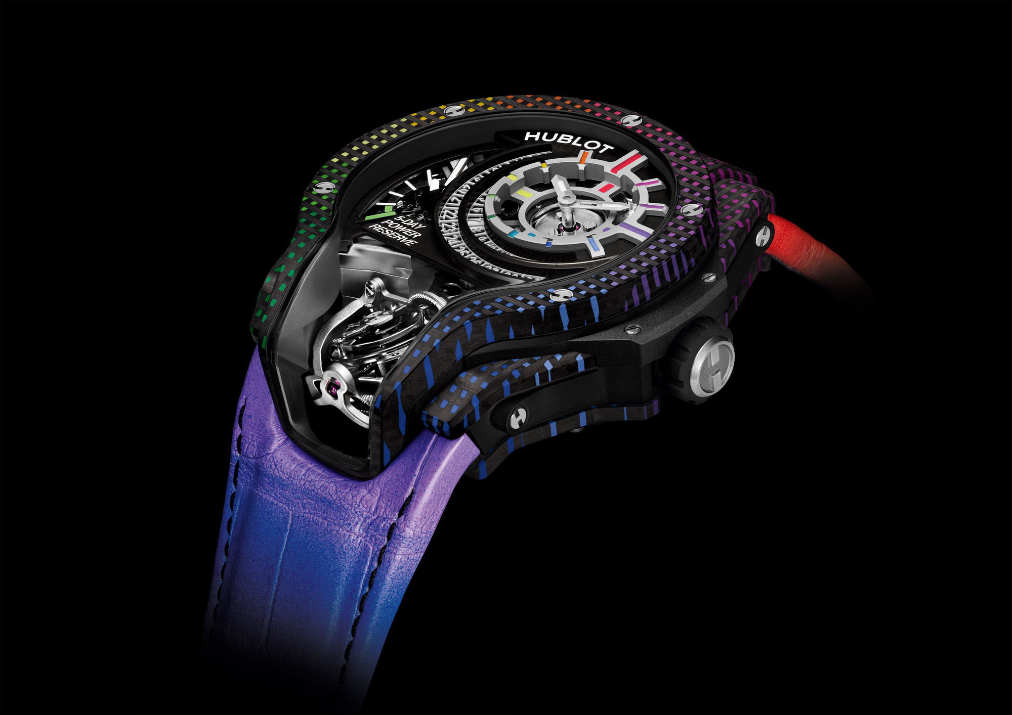 IMG_9086 Hublot MP 09 Tourbillon Bi-Axis Rainbow 3D Carbon 909.QDRB.1120.LR 3