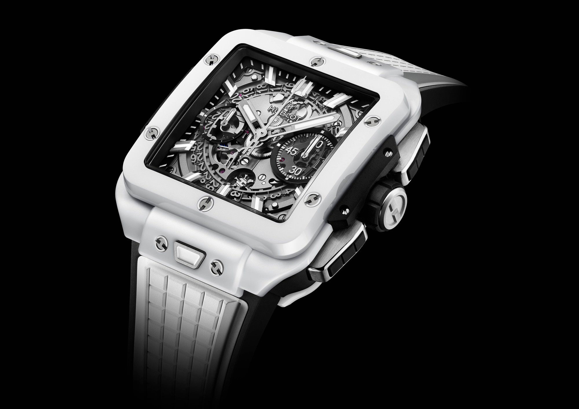Hublot Square Bang Unico White Ceramic 821.HX.0170.RX 3