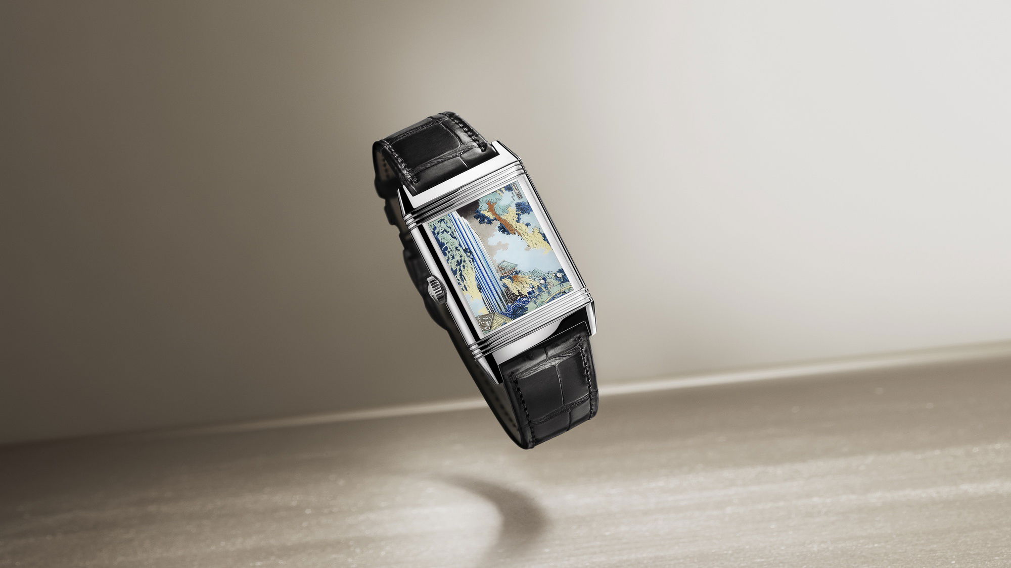IMG_9086 Jaeger-LeCoultre Reverso Tribute Enamel Hokusai – The Waterfall at Ono Q39334T5 3
