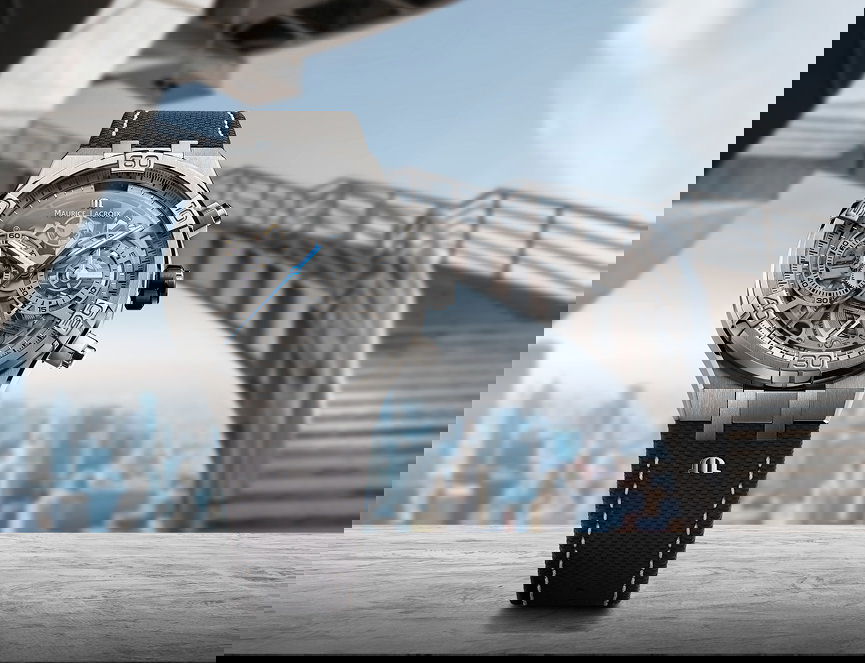 IMG_9086 Maurice Lacroix Aikon Chronograph Automatic Skeleton 44 AI6098-SS001-090-1 3