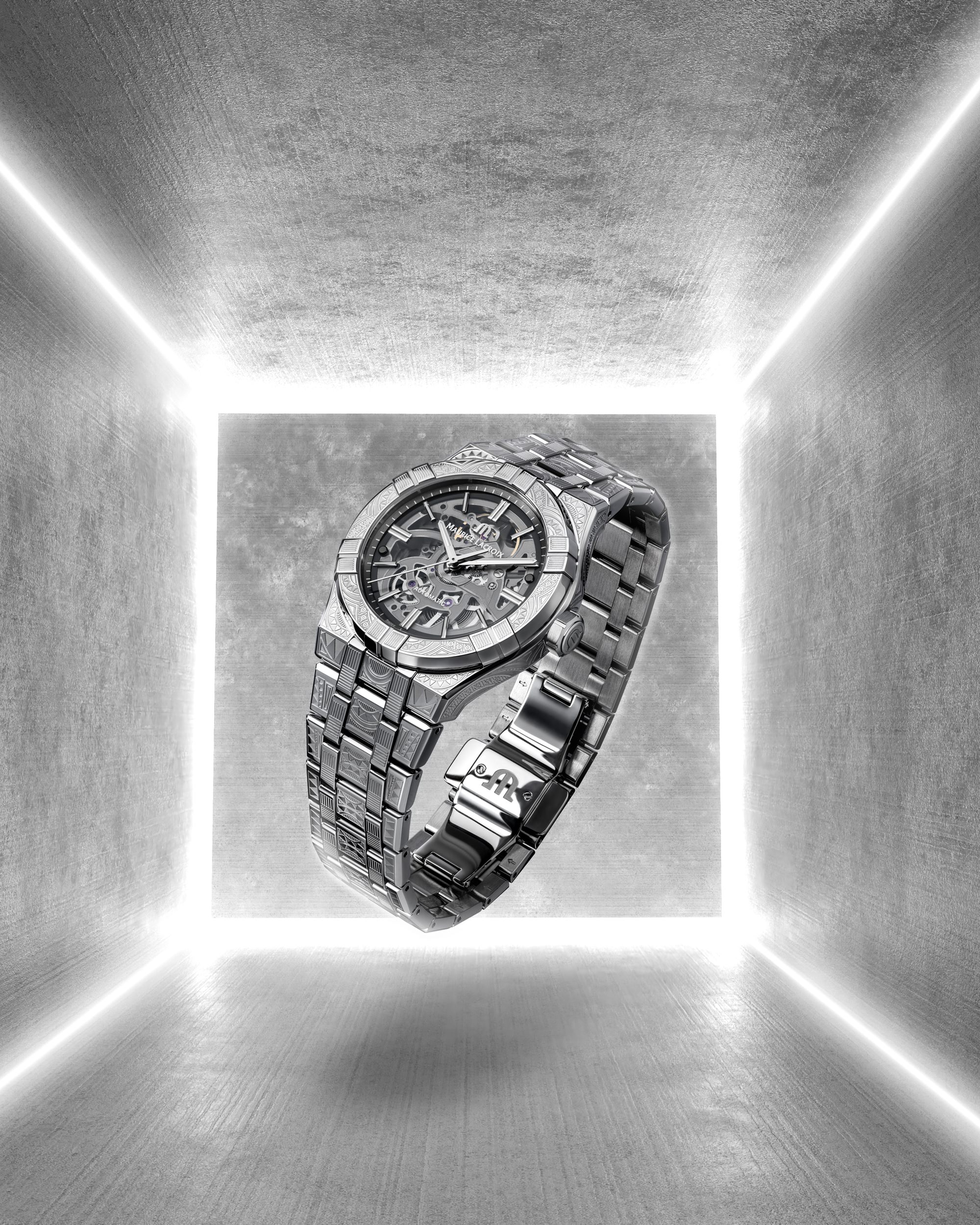 IMG_9086 Maurice Lacroix Aikon Automatic Skeleton 39 AI6007-SS009-030-1 3