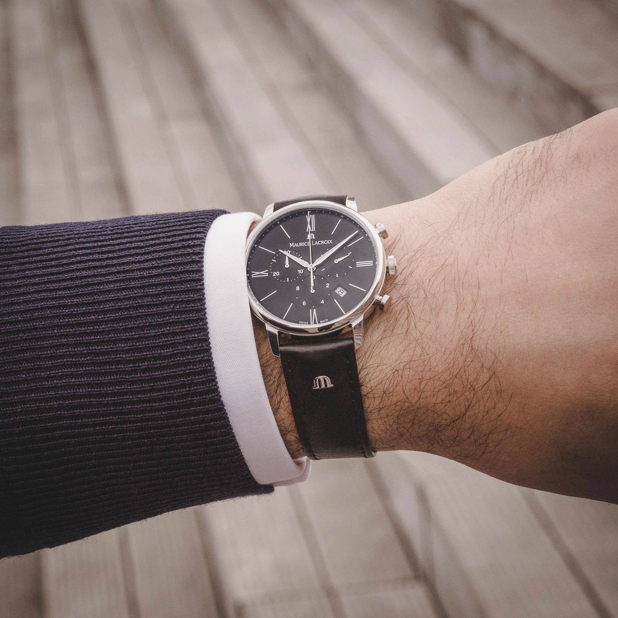 IMG_9086 Maurice Lacroix Eliros Chronograph 40 EL1098-SS001-310-1 3