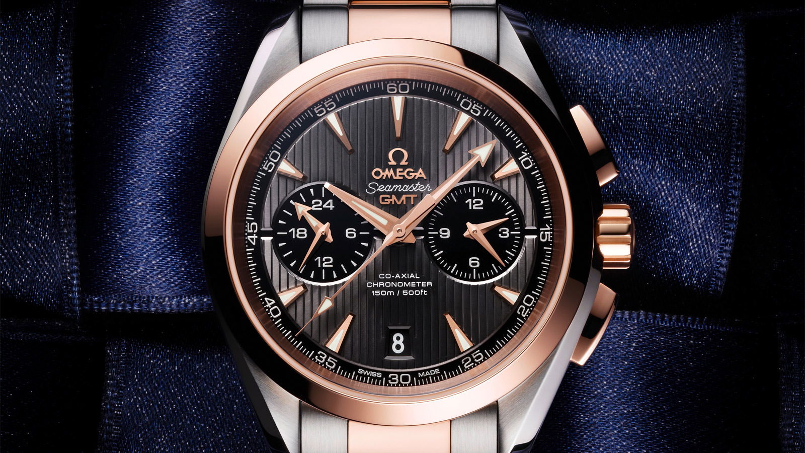 IMG_9086 Omega Seamaster Aqua Terra 150M Co-Axial Chronometer GMT Chronograph 43 mm 231.13.43.52.06.001 3