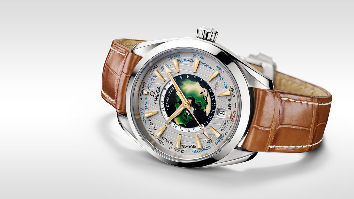 IMG_9086 Omega Seamaster Aqua Terra 150M Co-Axial Master Chronometer GMT Worldtimer 43 mm Worldtimer 220.93.43.22.99.001 3