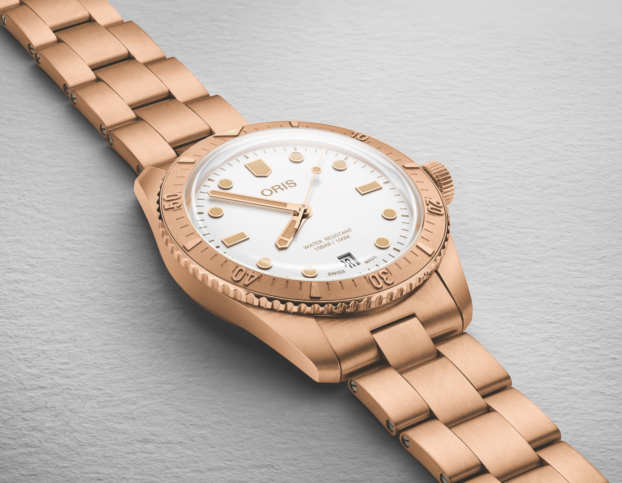 Oris Divers Sixty-Five Cotton Candy' White Star 01 733 7771 3151-07 8 19 15 3