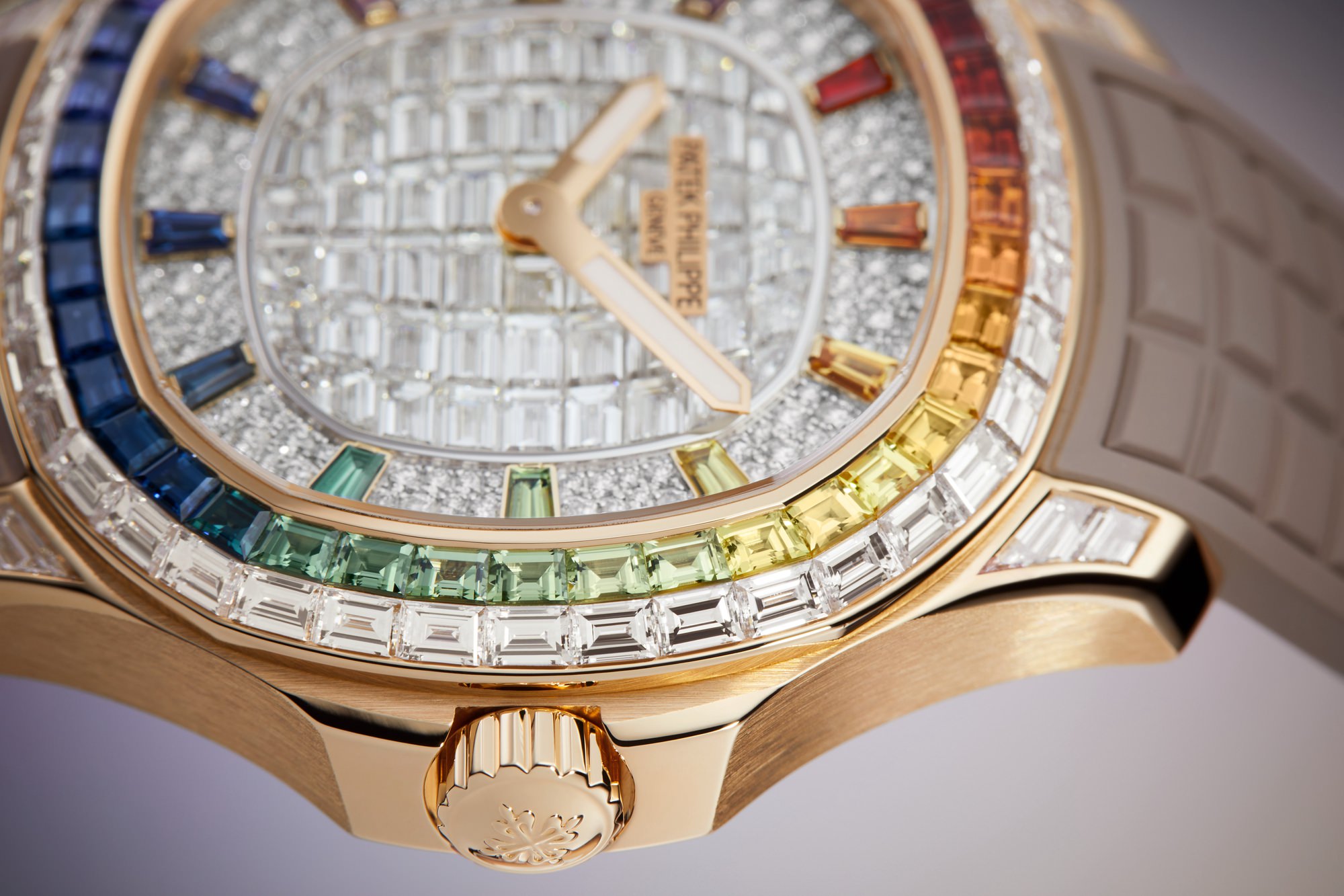 IMG_9086 Patek Philippe Aquanaut Luce Rainbow Minute Repeater Haute Joaillerie 5260/355R-001 3