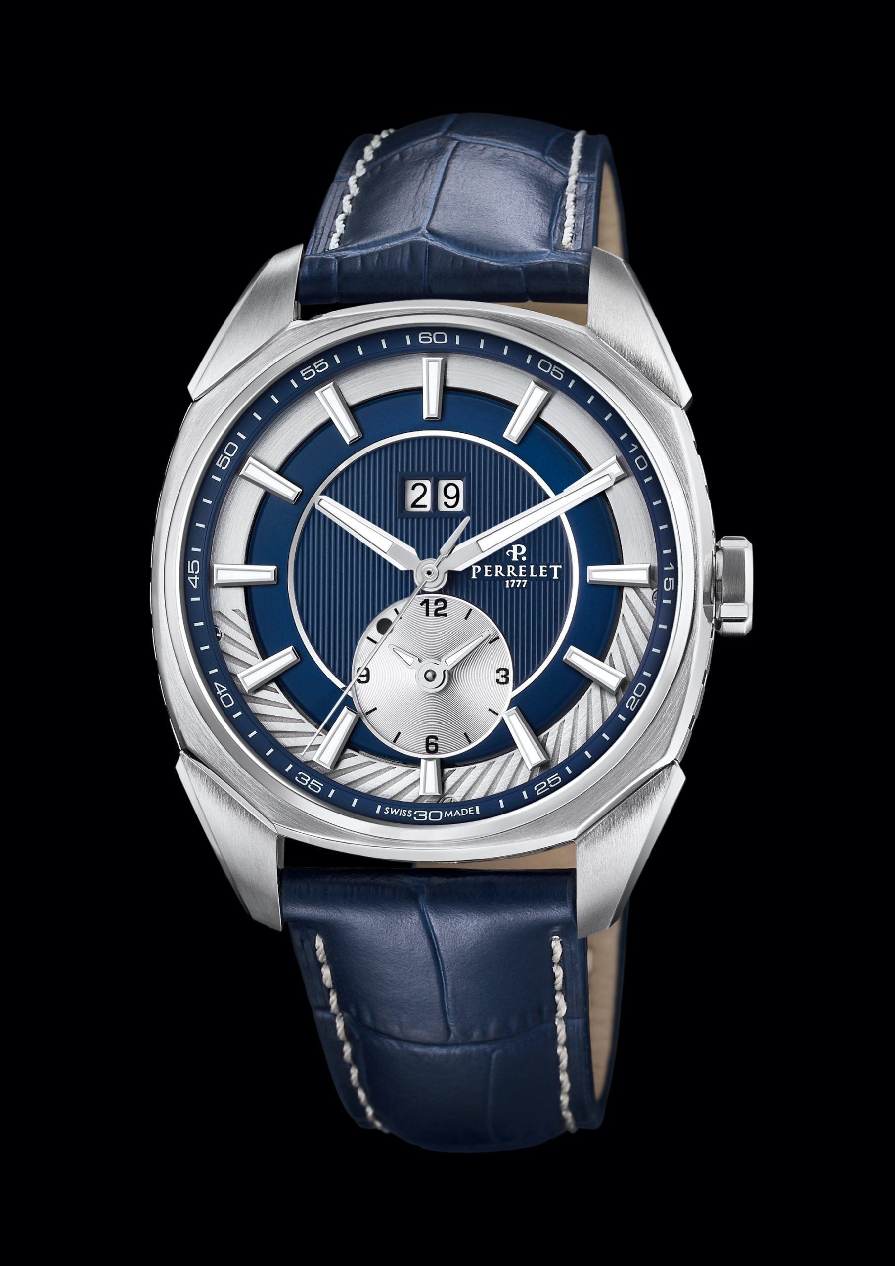 IMG_9086 Perrelet LAB Peripheral Dual Time Big Date Blue A1101/4 3