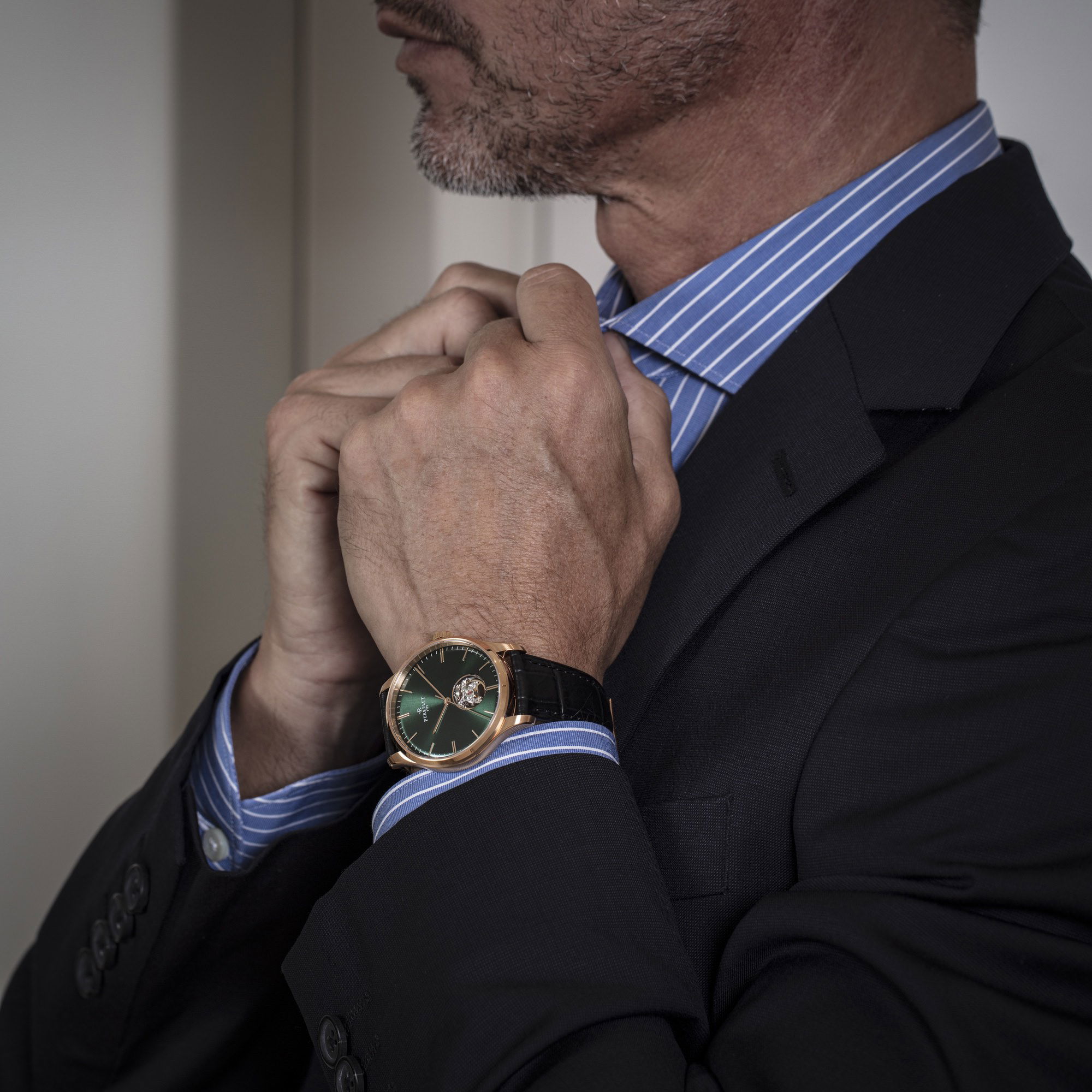 IMG_9086 Perrelet Weekend Open Heart Green A1303/4 3