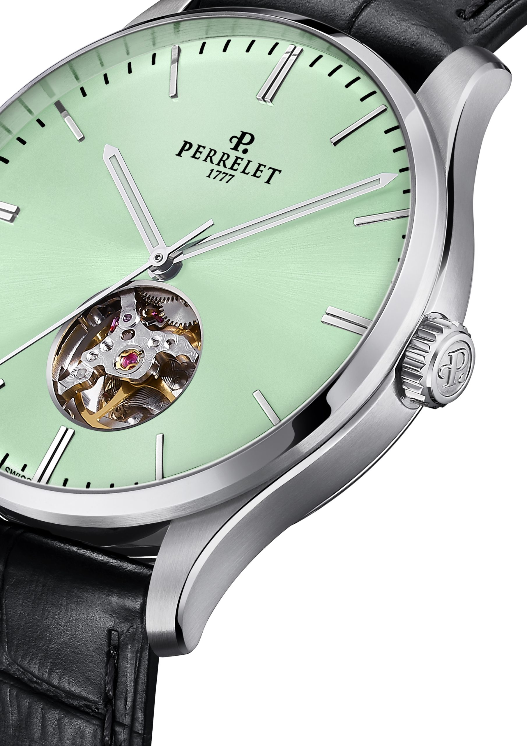 IMG_9086 Perrelet Weekend Open Heart Green Mint A1302/C 3